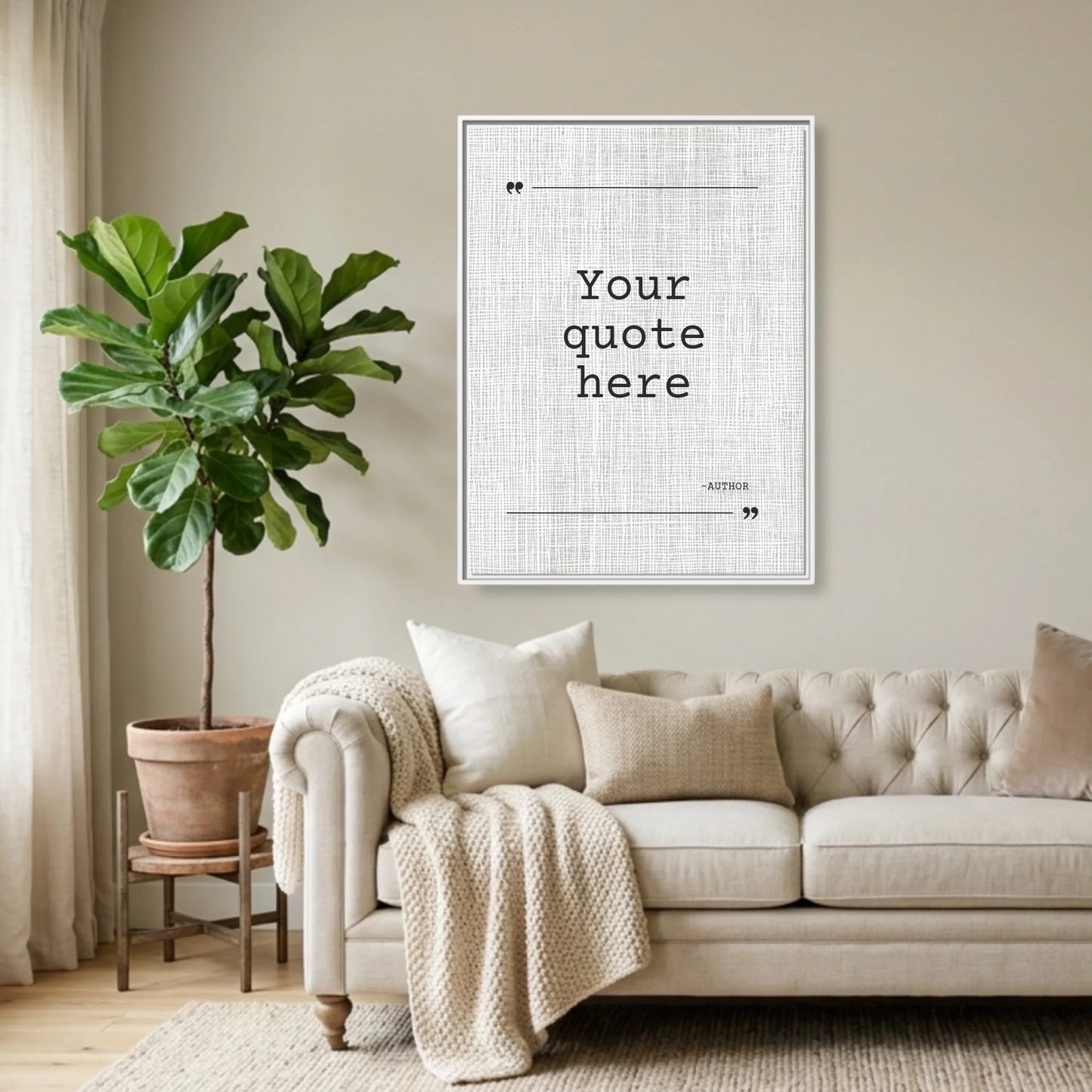 White Framed 30x40 (3.4) Vertical Rectangular Canvas