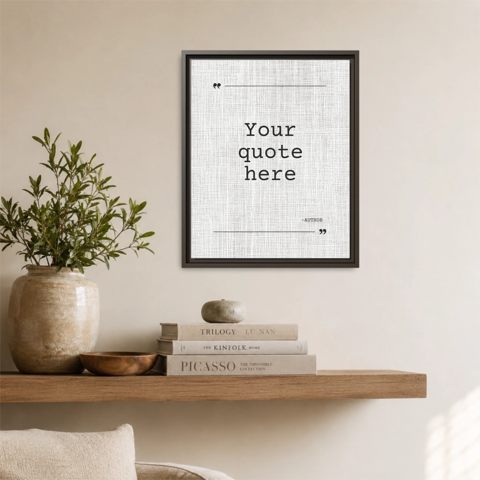 Espresso Framed 16x20 Vertical Canvas (4.5) Mockup For TIB