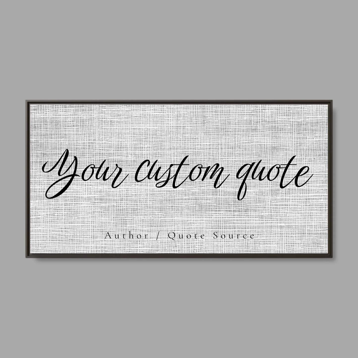 Espresso Frame Wide Format 2.1 Canvas for TIB