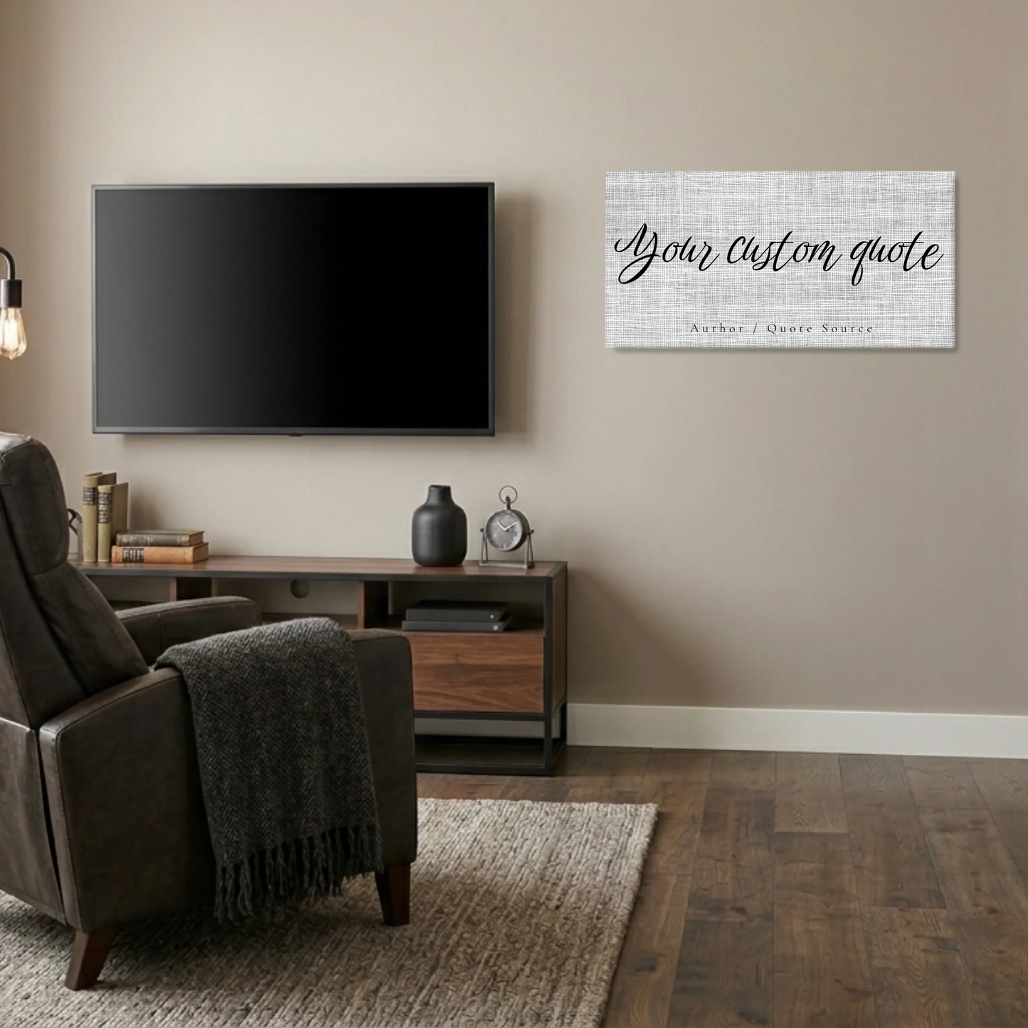 Man Cave Unframed Wide Format 2.1 Canvas Mockup