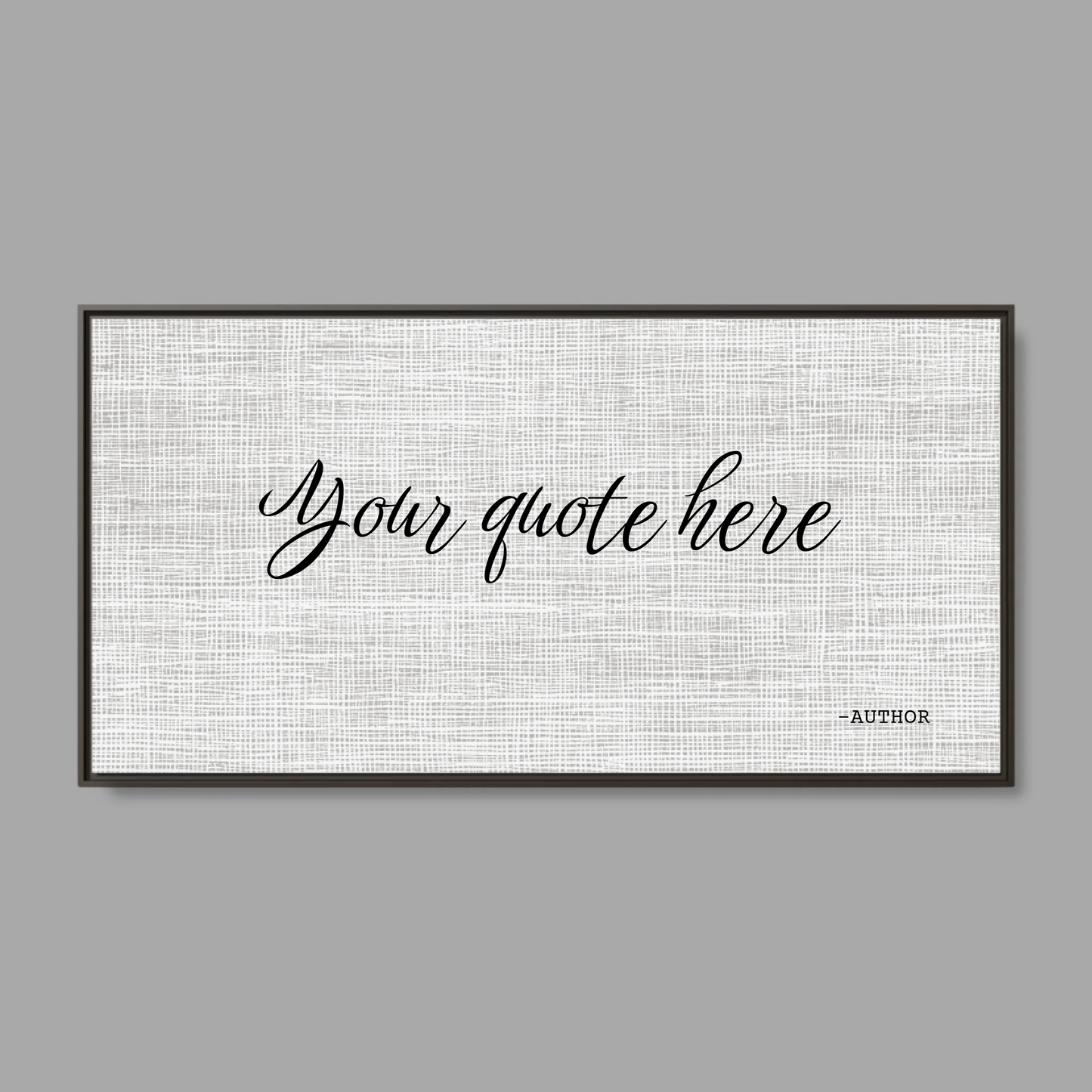 Espresso Frame Wide Format 2.1 Canvas for TIB