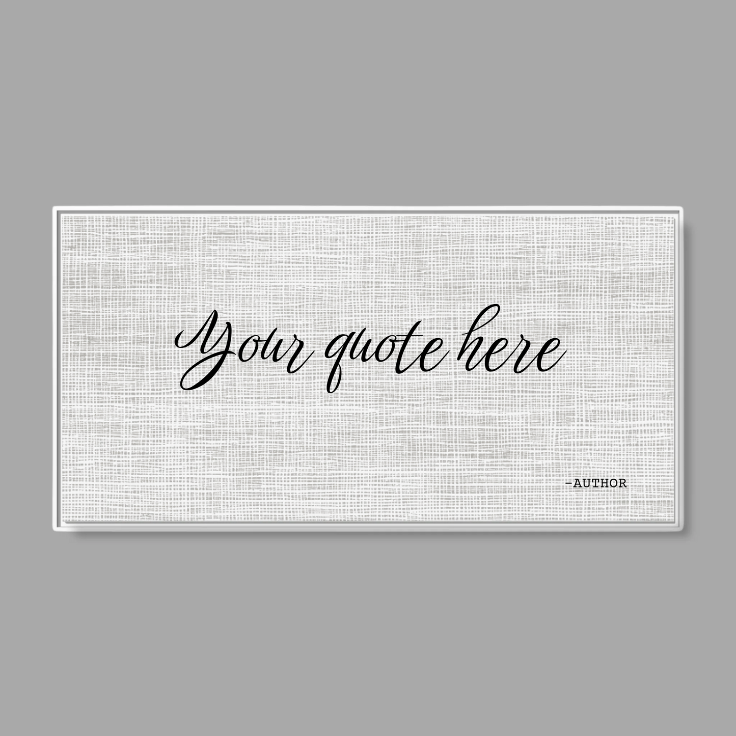 White Frame Wide Format 2.1 Canvas for TIB