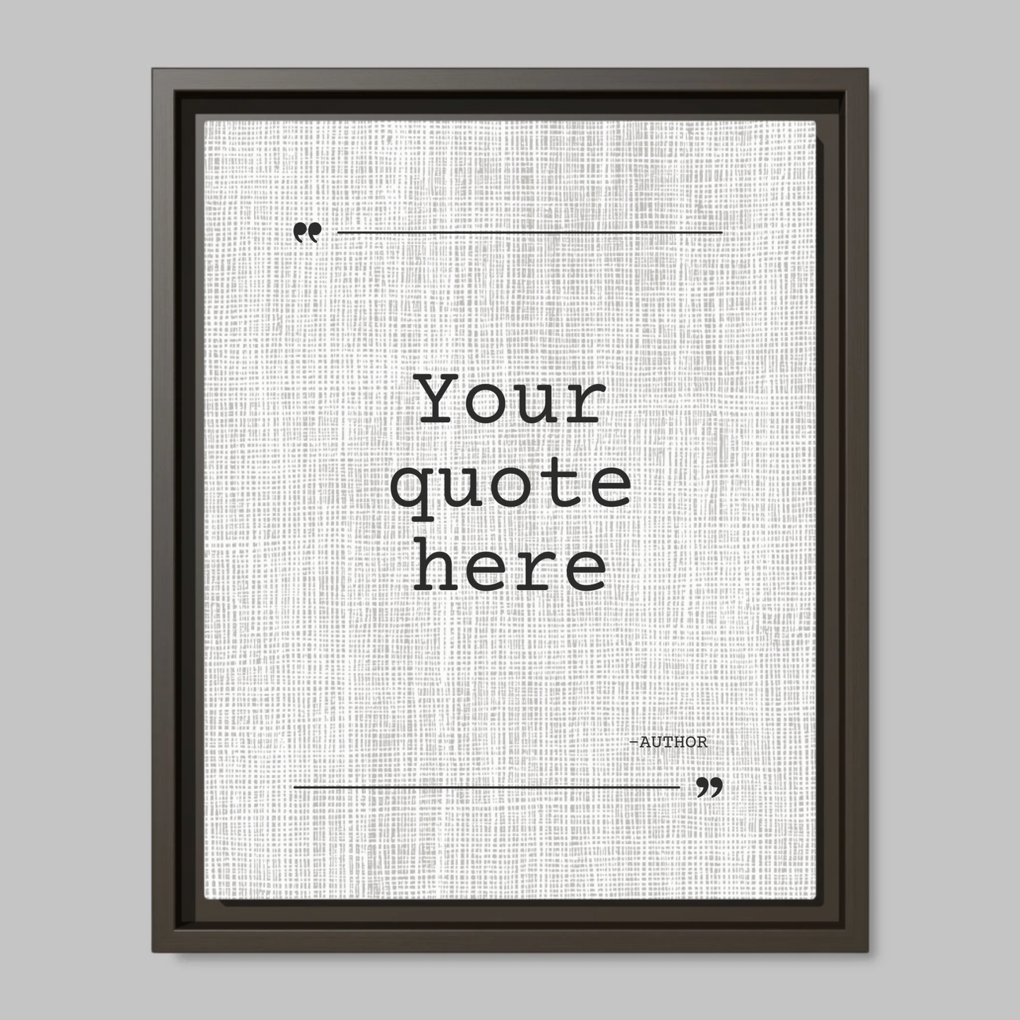 Espresso Framed Closeup 11x14 (11.14) Vertical Canvas Mockup