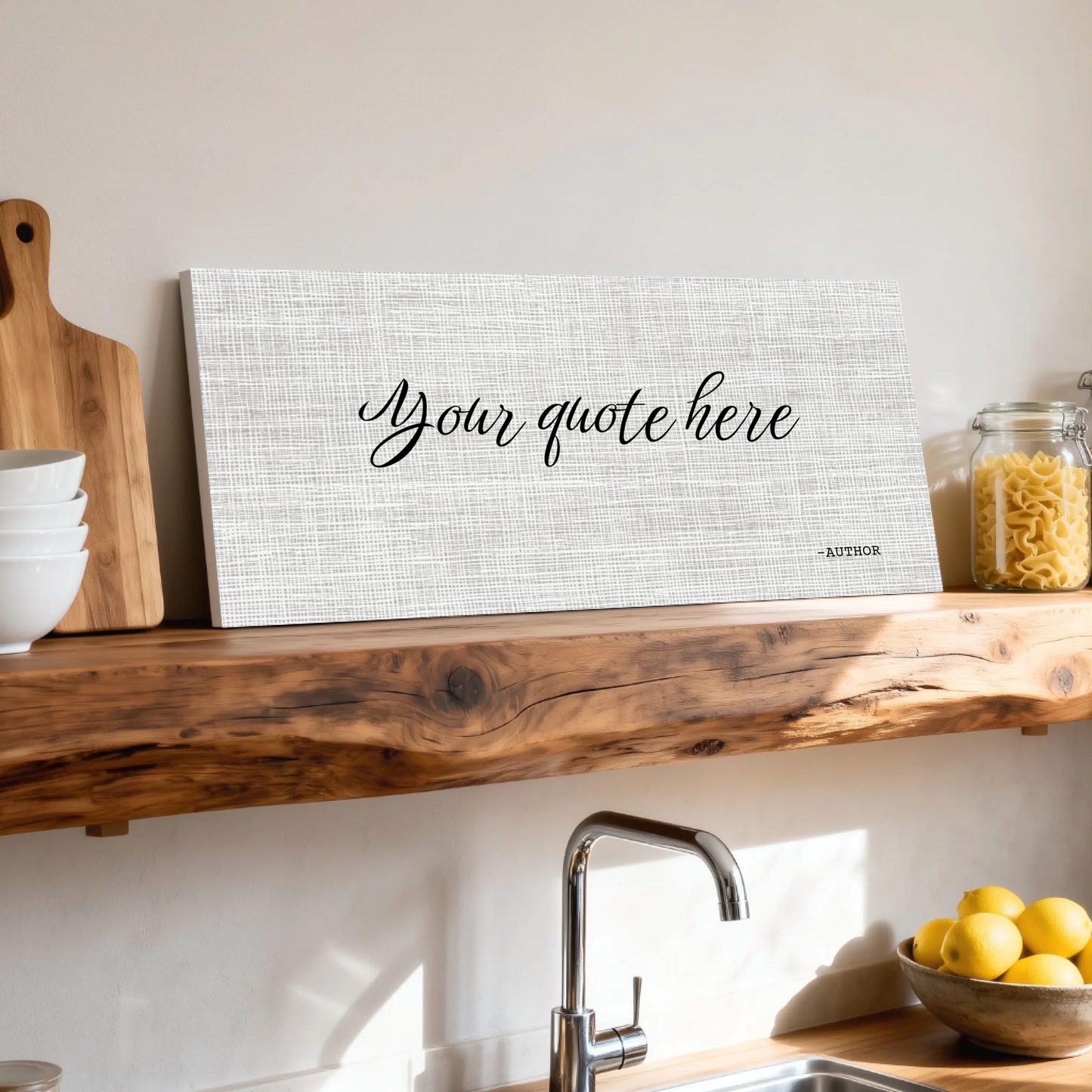Shelf over kitchen sink unframed wide format 2.1