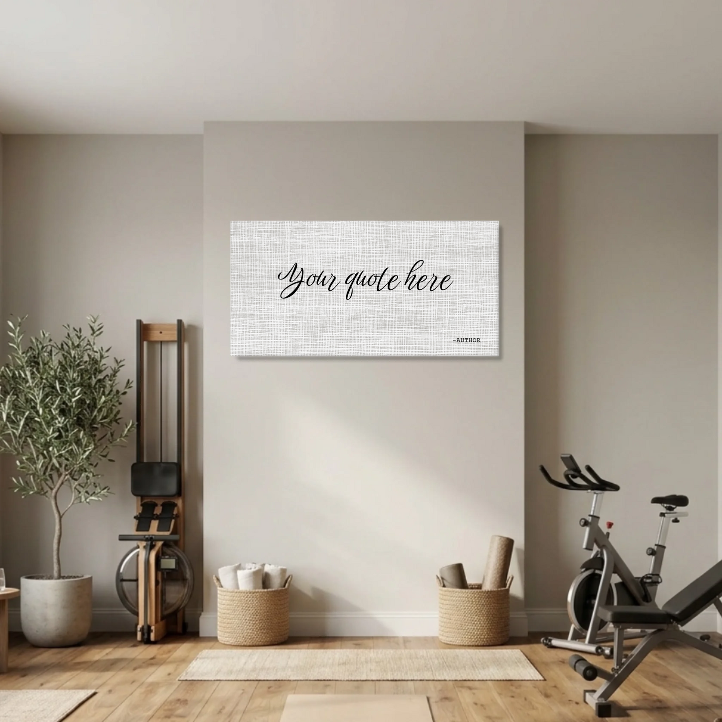 Gym Unframed Wide Format 2.1 Canvas Mockup