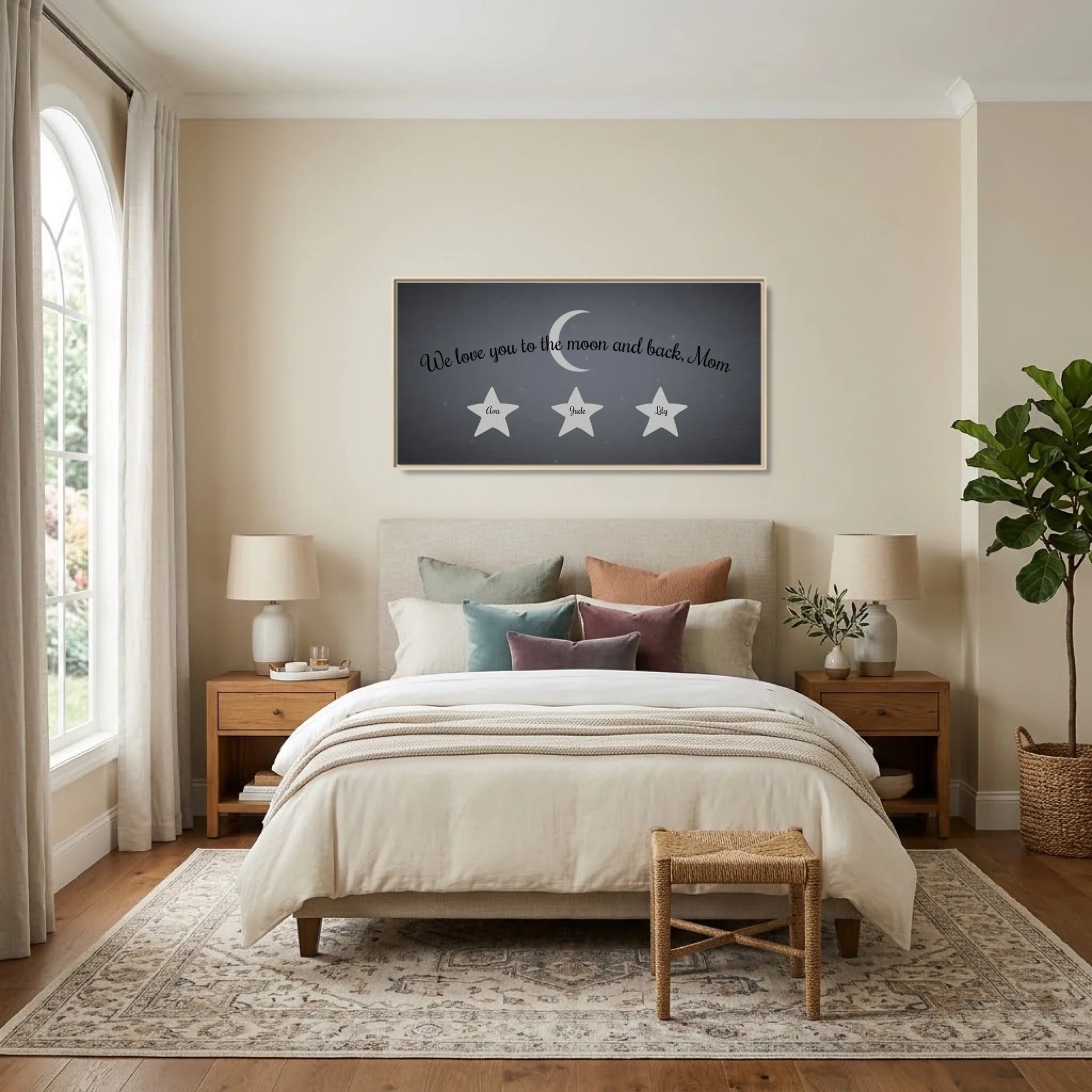 Bedroom - Nice Colors Natural Framed Wide Format 2.1 Mockup