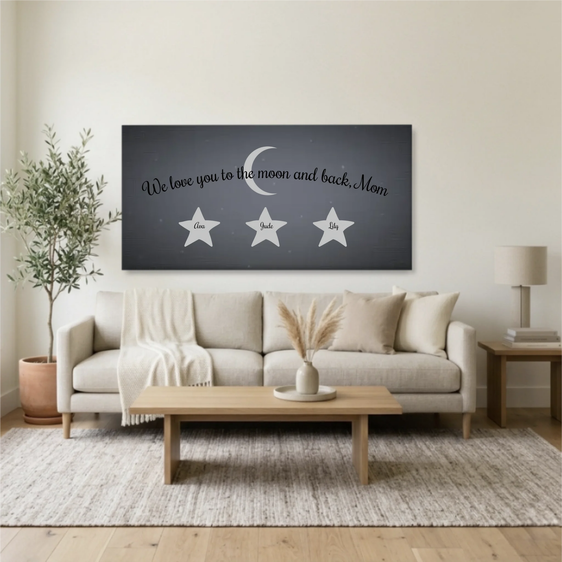 Living Room Unframed Wide Format 2.1 Mockup