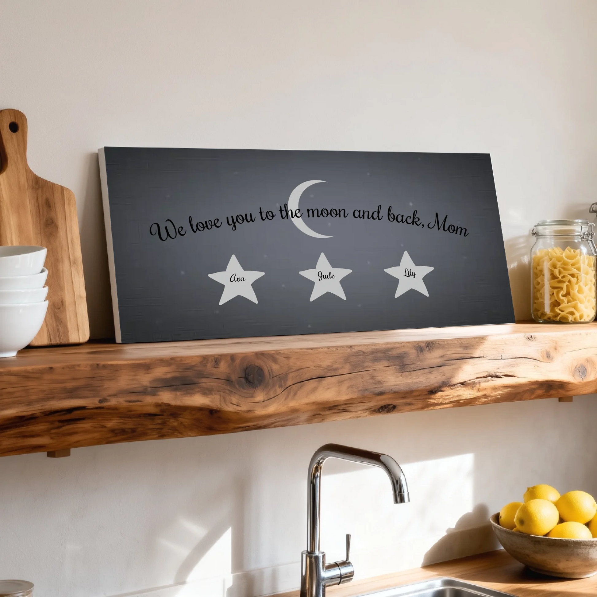 Shelf over kitchen sink unframed wide format 2.1