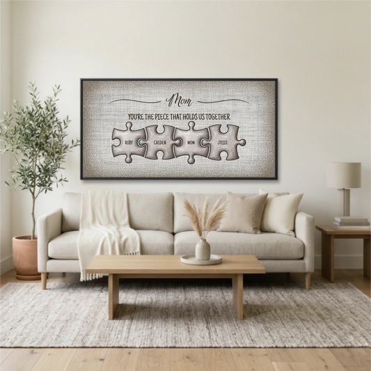 Living Room Black Framed Wide Format 2.1 Mockup