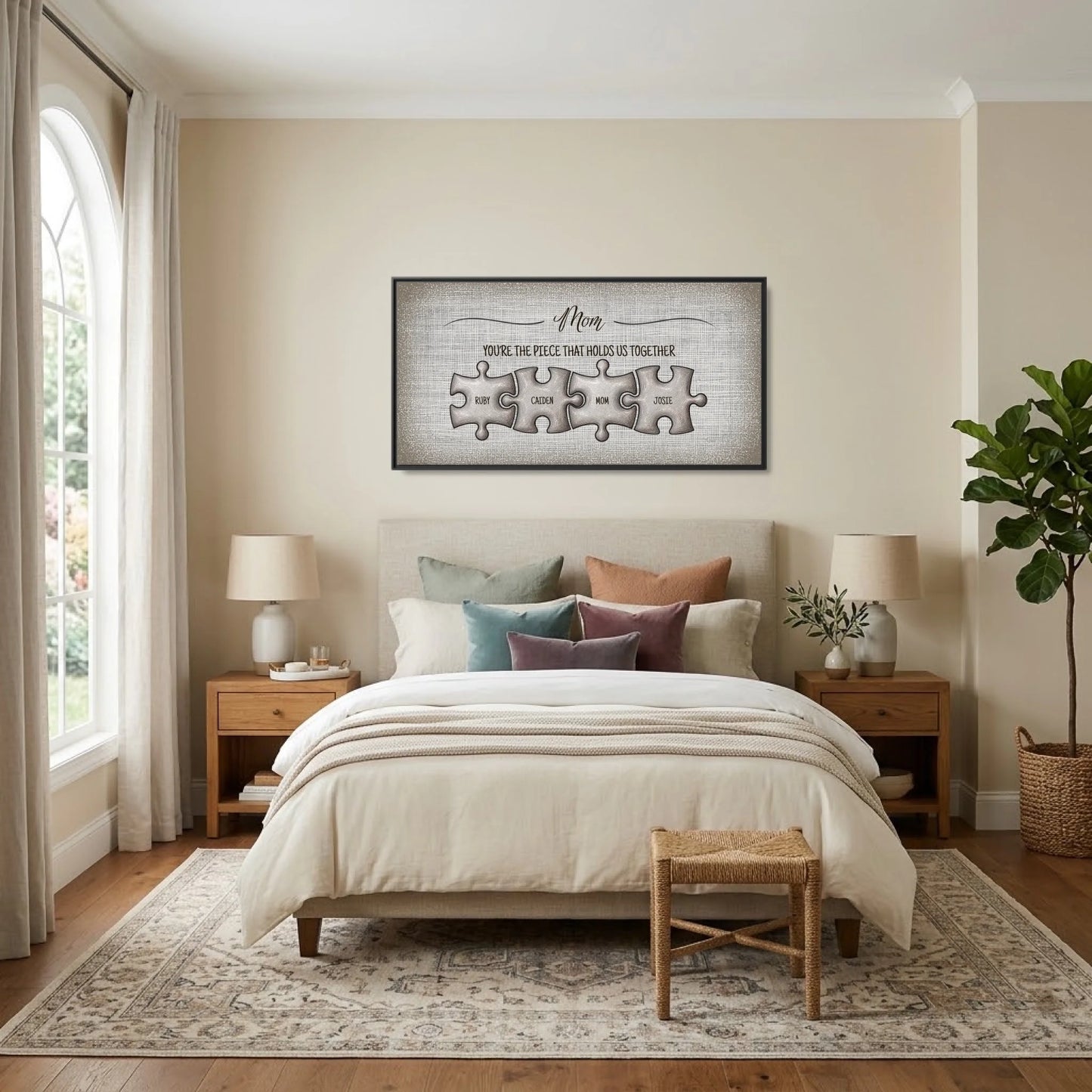 Bedroom - Nice Colors Black Framed Wide Format 2.1 Mockup
