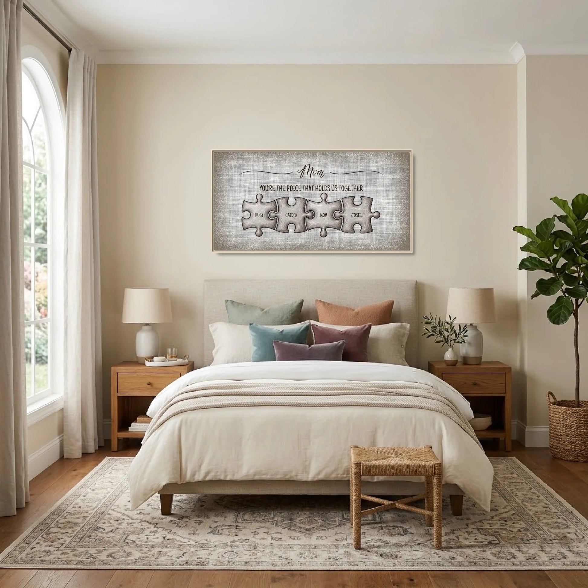 Bedroom - Nice Colors Natural Framed Wide Format 2.1 Mockup