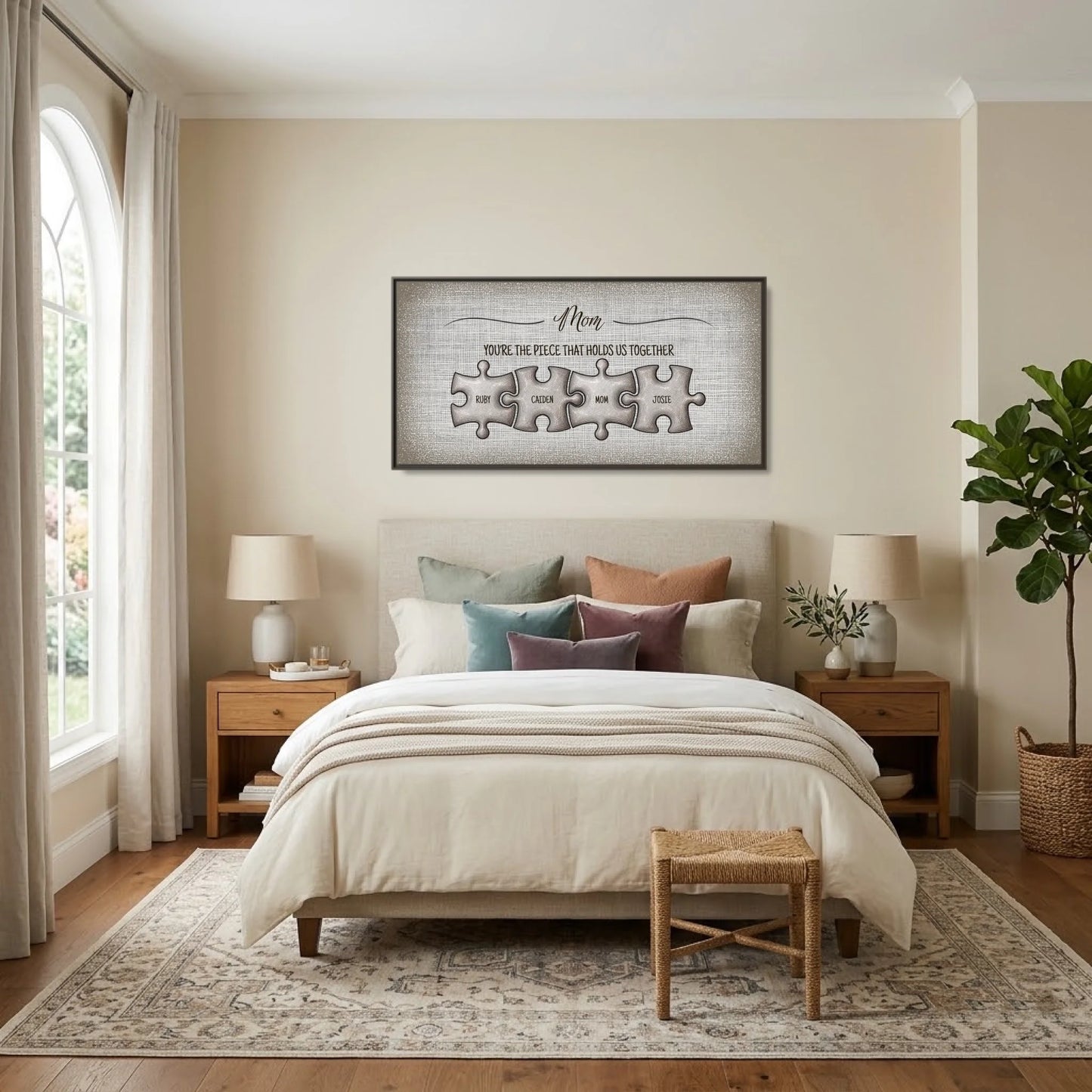 Bedroom - Nice Colors Espresso Framed Wide Format 2.1 Mockup