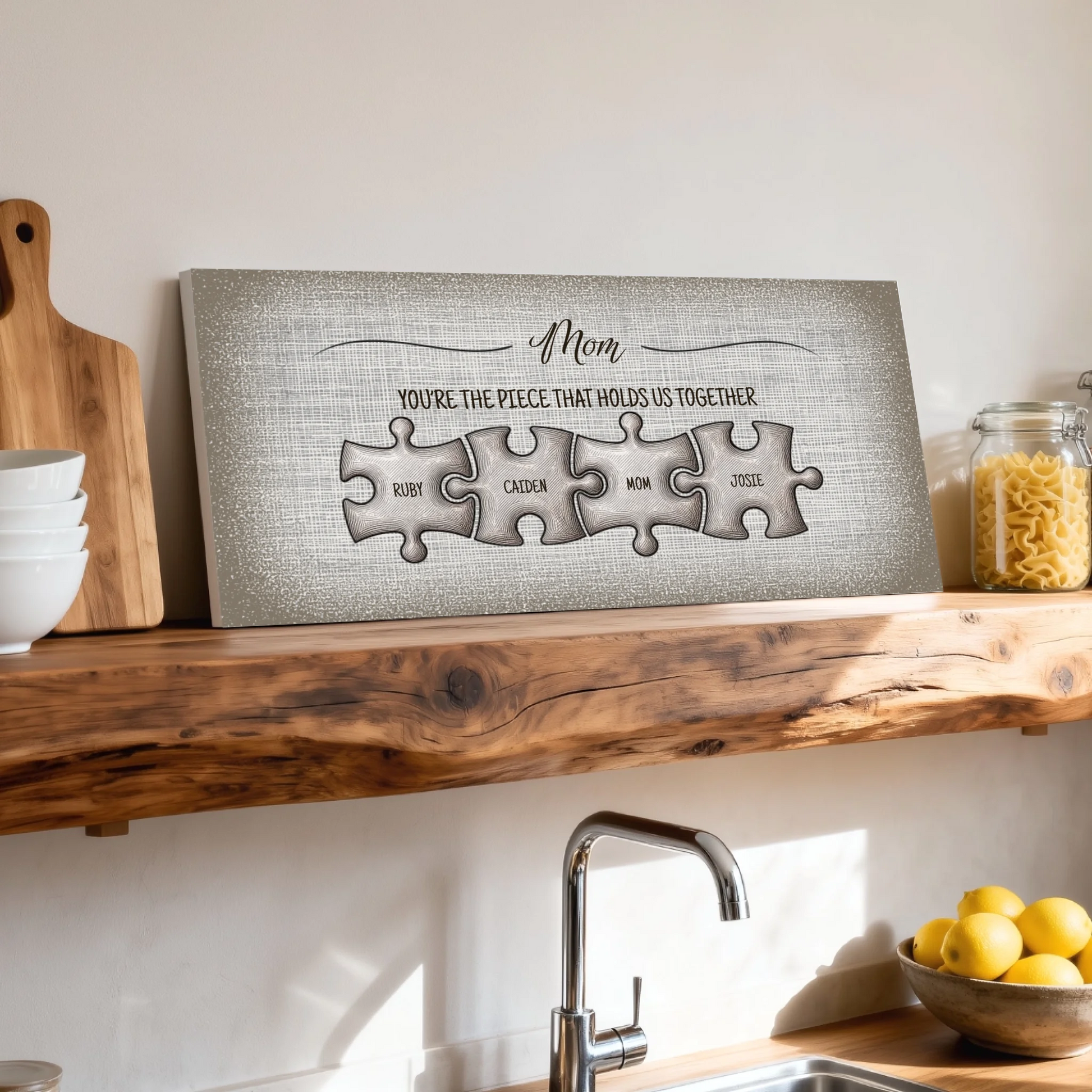 Shelf over kitchen sink unframed wide format 2.1