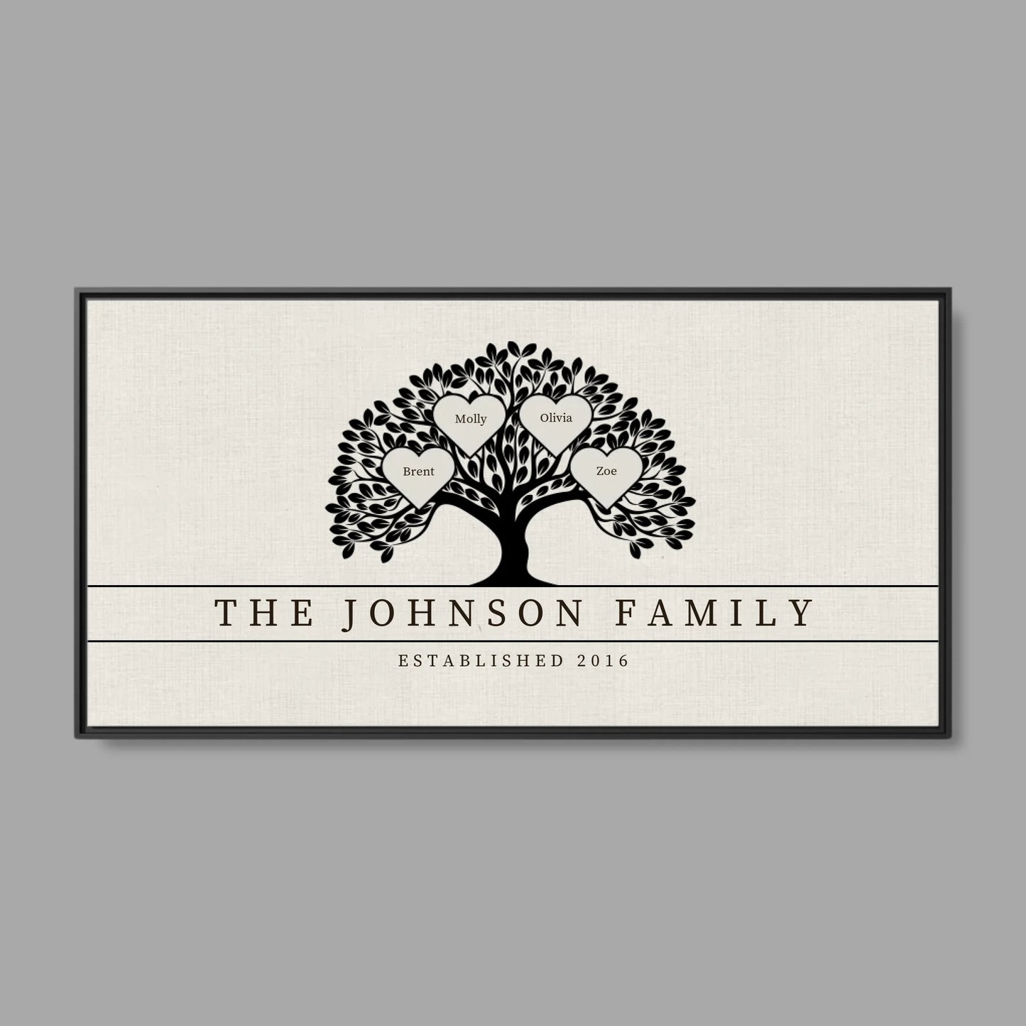 Black Frame Wide Format 2.1 Canvas for TIB