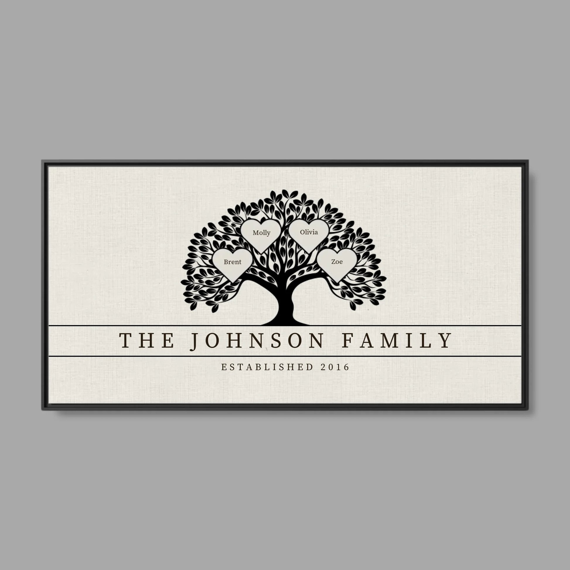 Black Frame Wide Format 2.1 Canvas for TIB