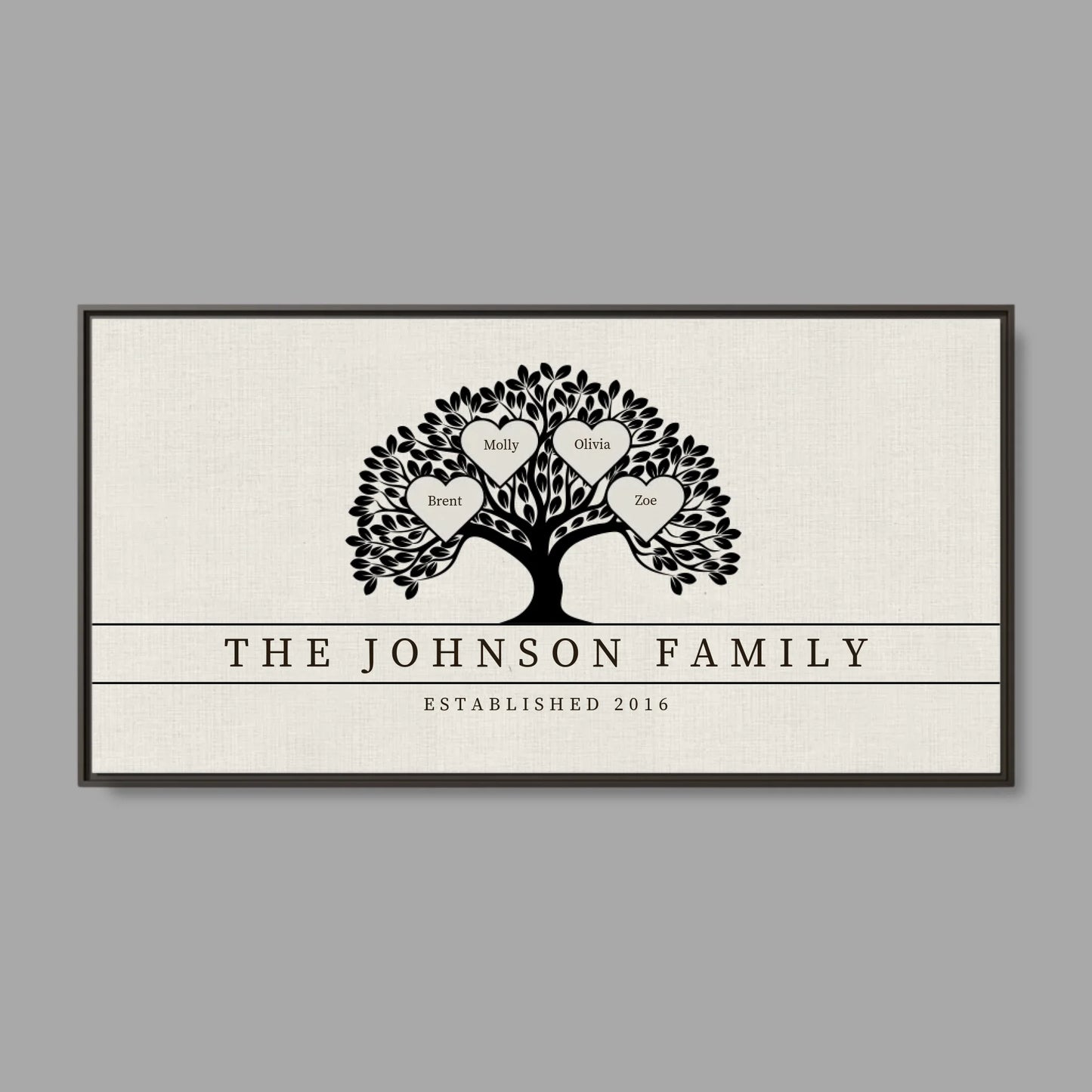 Espresso Frame Wide Format 2.1 Canvas for TIB