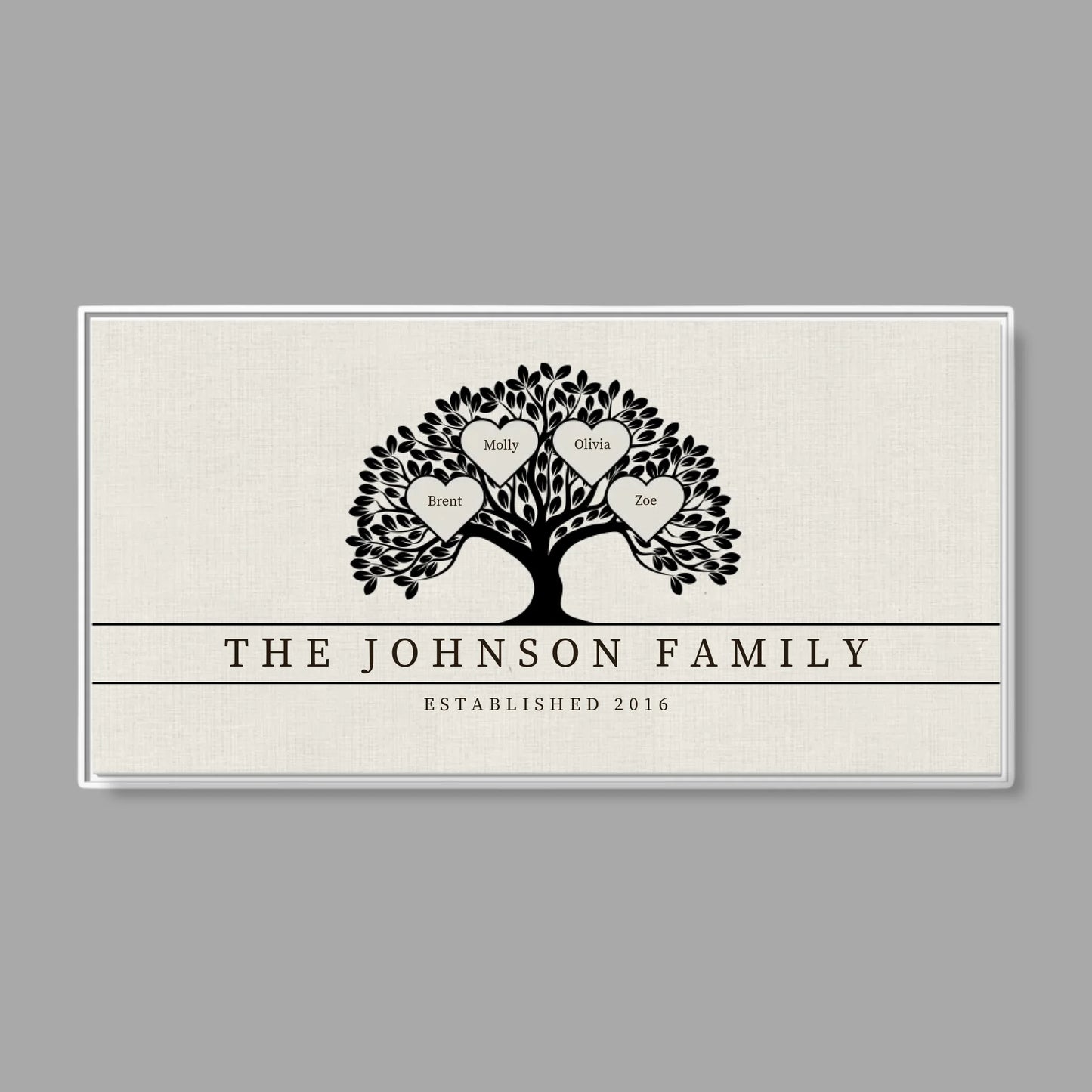 White Frame Wide Format 2.1 Canvas for TIB