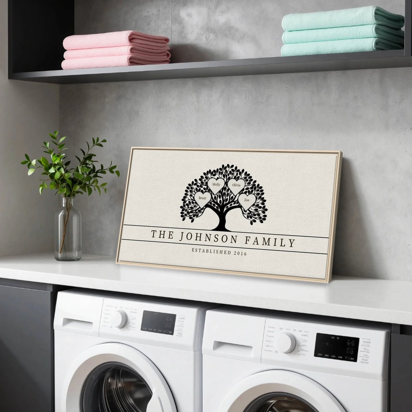 Laundry Natural Framed Wide Format 2.1