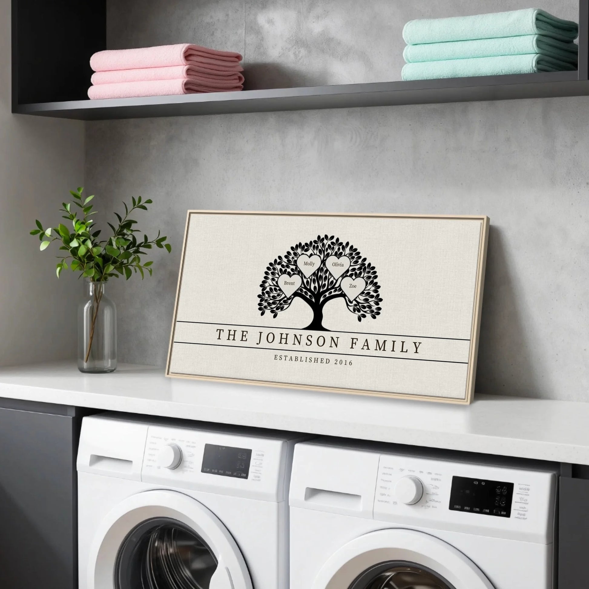 Laundry Natural Framed Wide Format 2.1