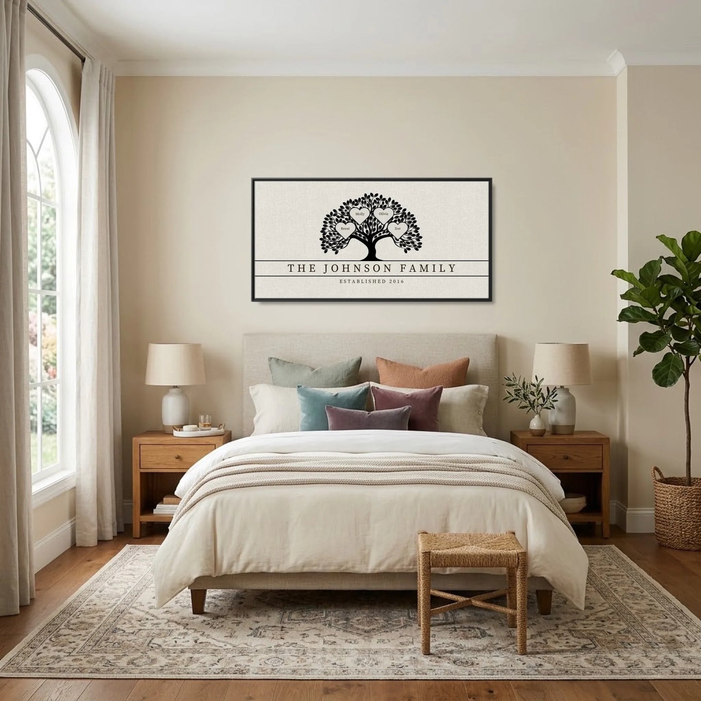 Bedroom - Nice Colors Black Framed Wide Format 2.1 Mockup