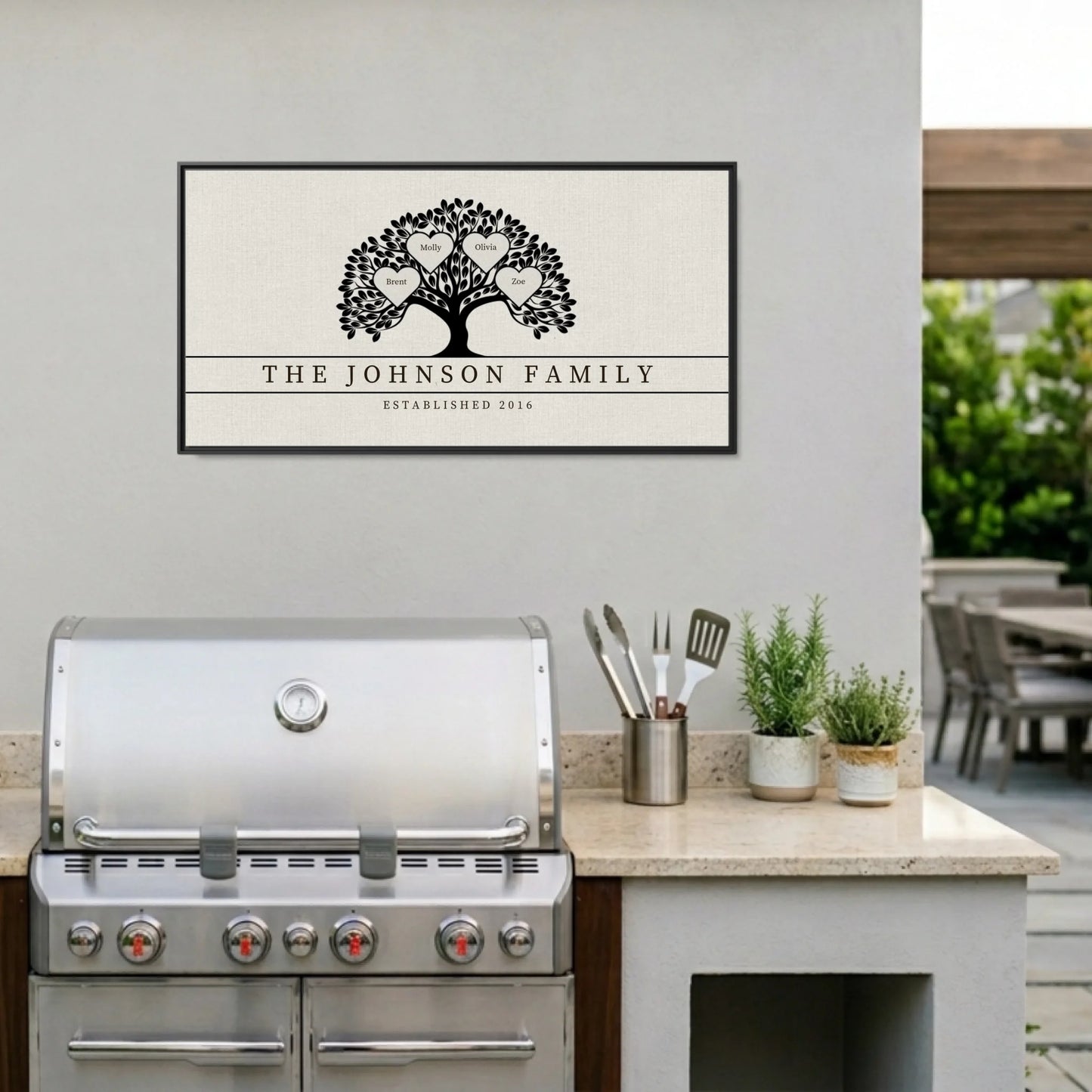 Grill:patio black framed Wide Format 2.1