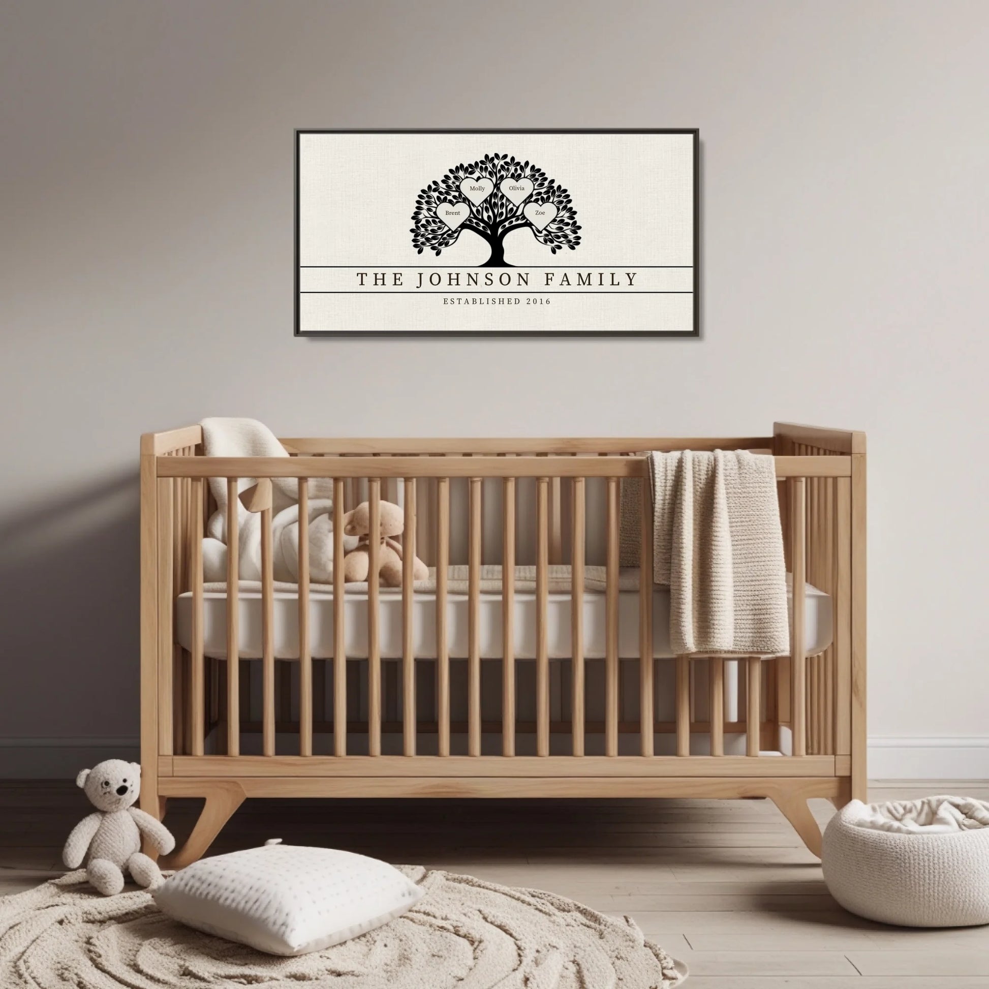 Baby Room:Nursery 1 Espresso Framed
