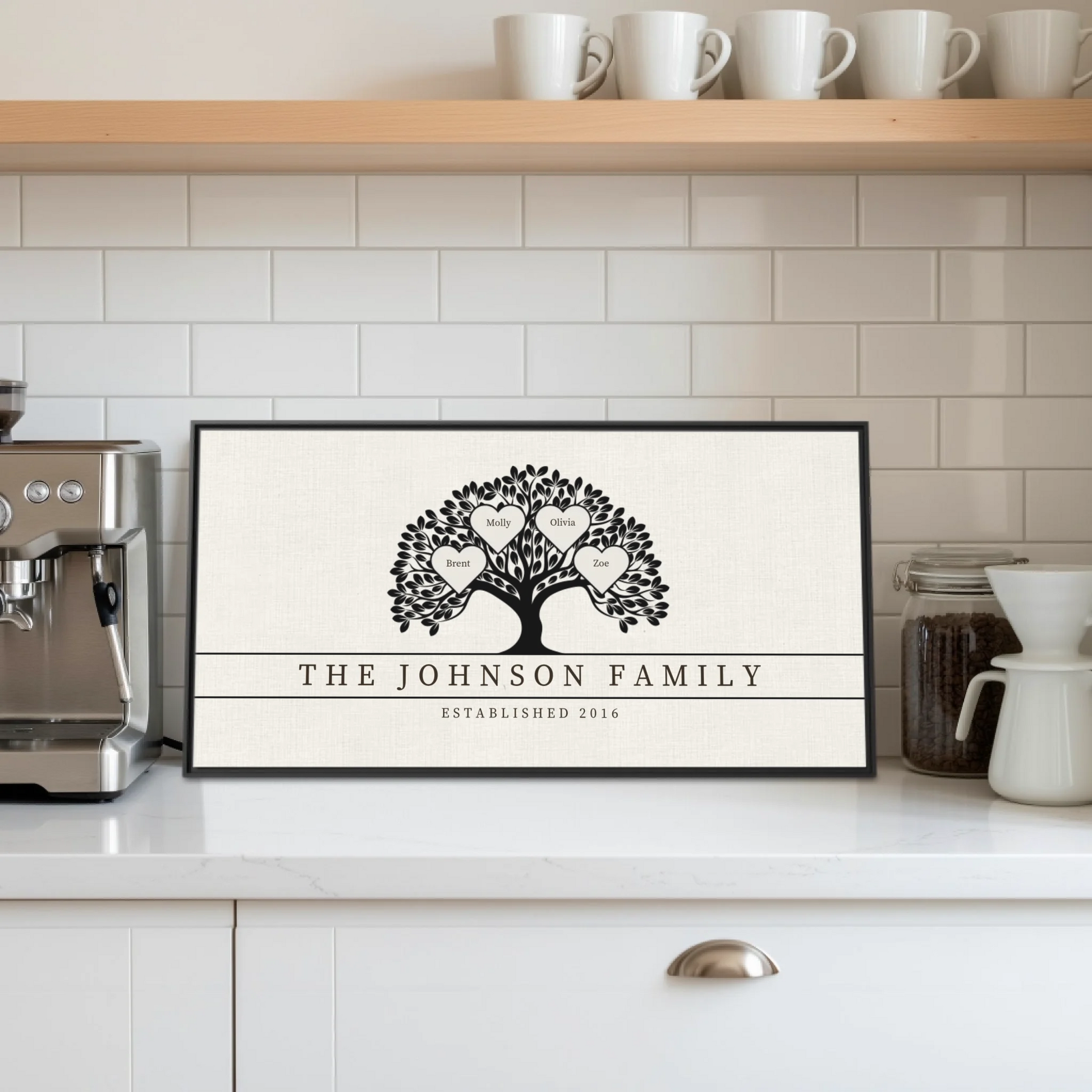 Coffee Bar:Kitchen black framed Wide Format 2.1