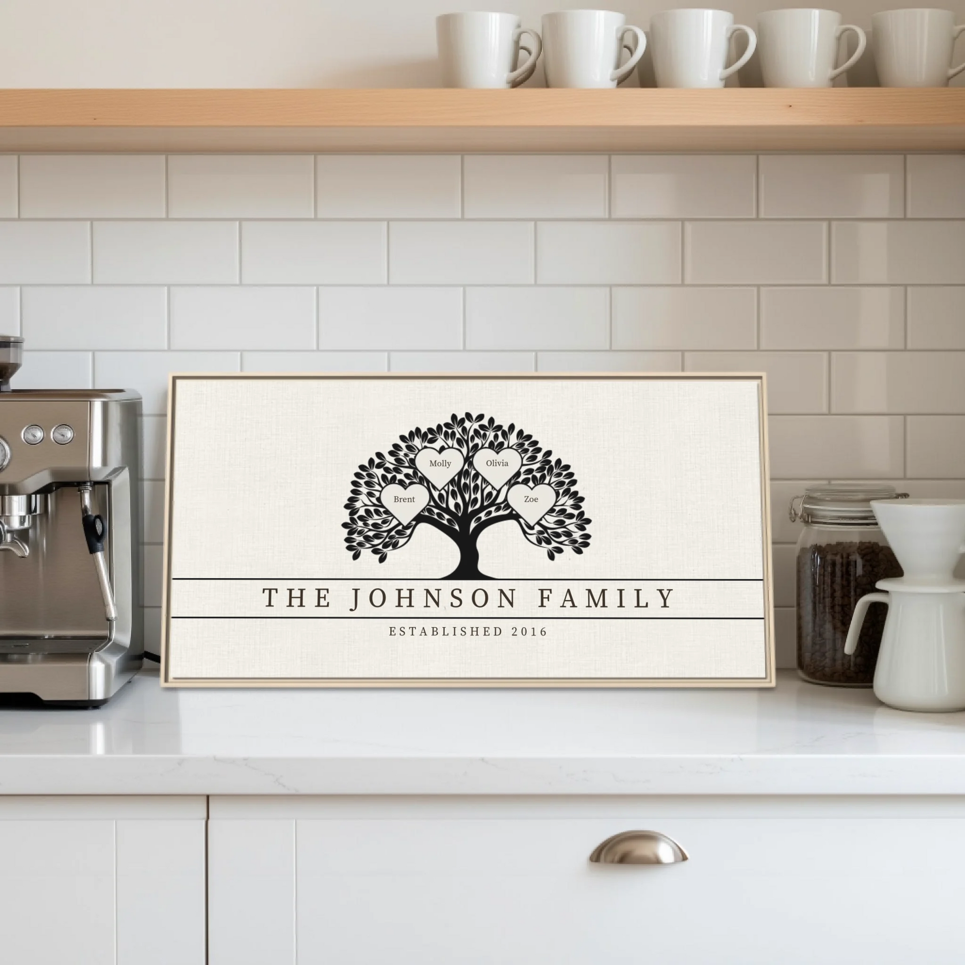 Coffee Bar:Kitchen Natural framed Wide Format 2.1