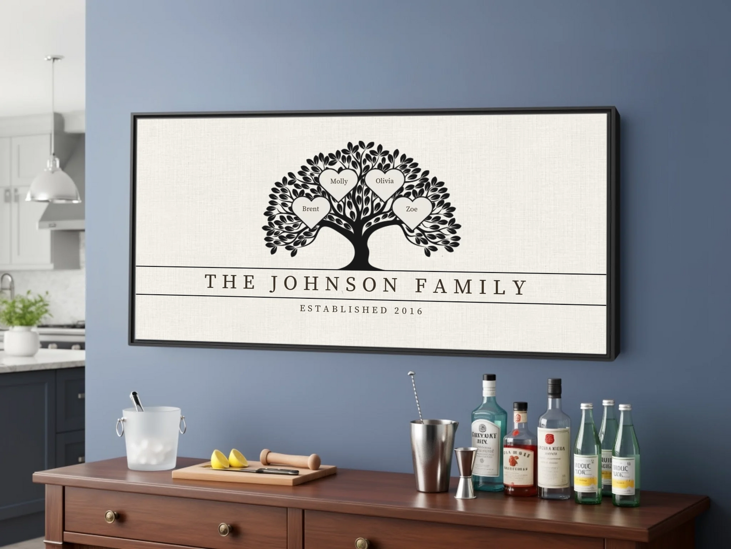 Bar Black Frame wide format 2.1 mockup