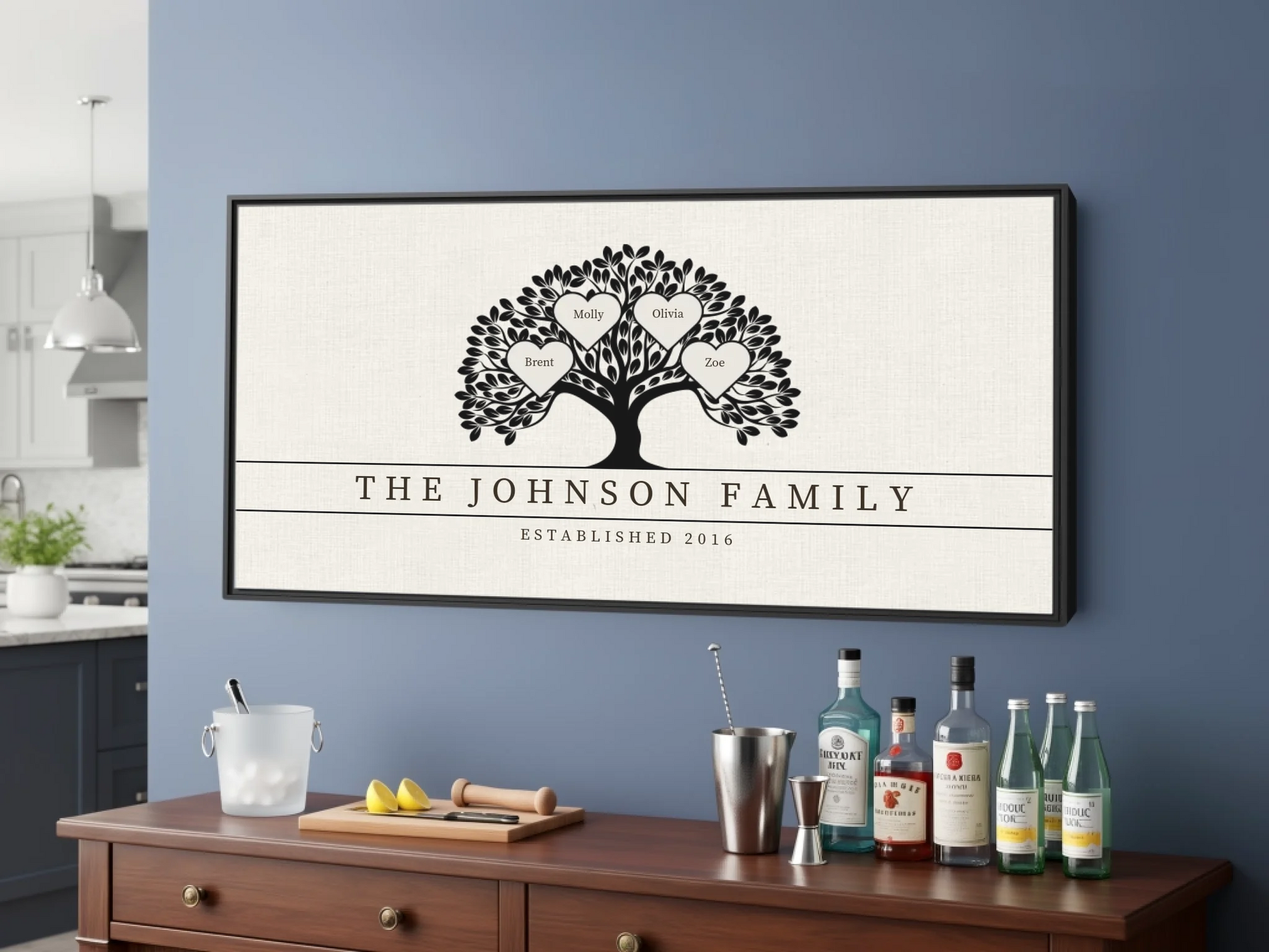 Bar Black Frame wide format 2.1 mockup
