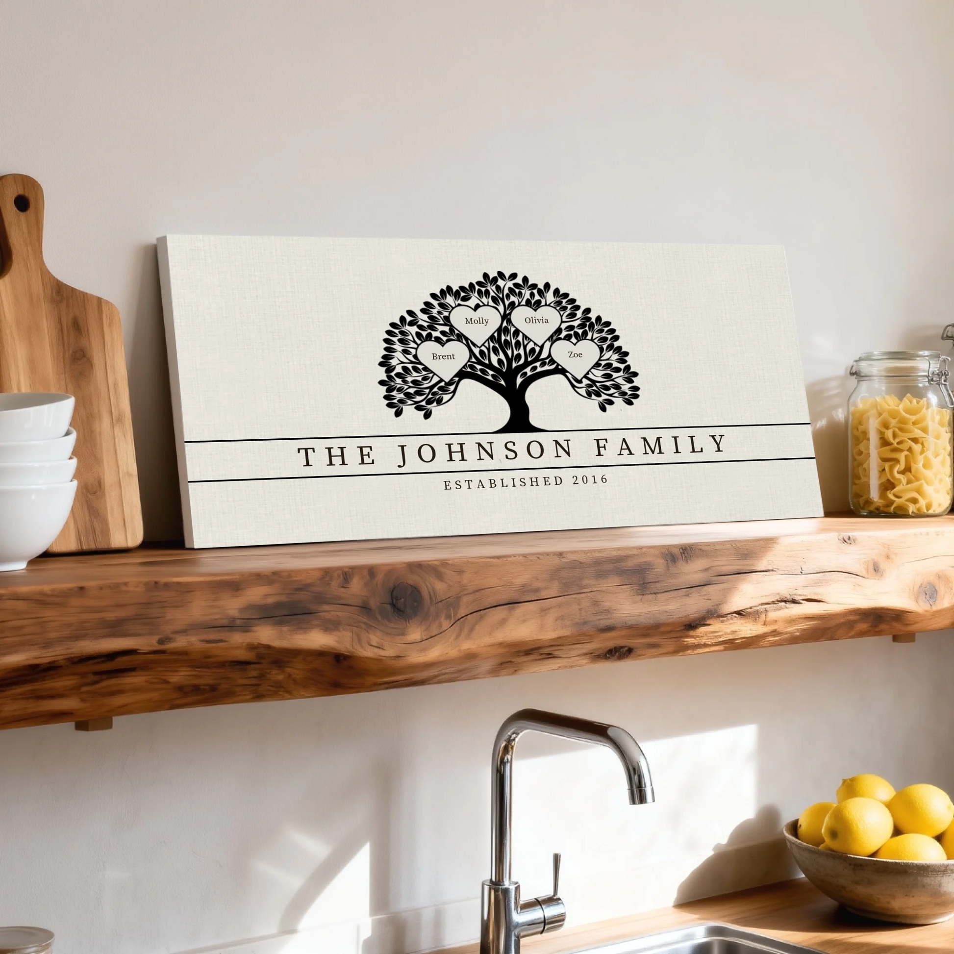 Shelf over kitchen sink unframed wide format 2.1