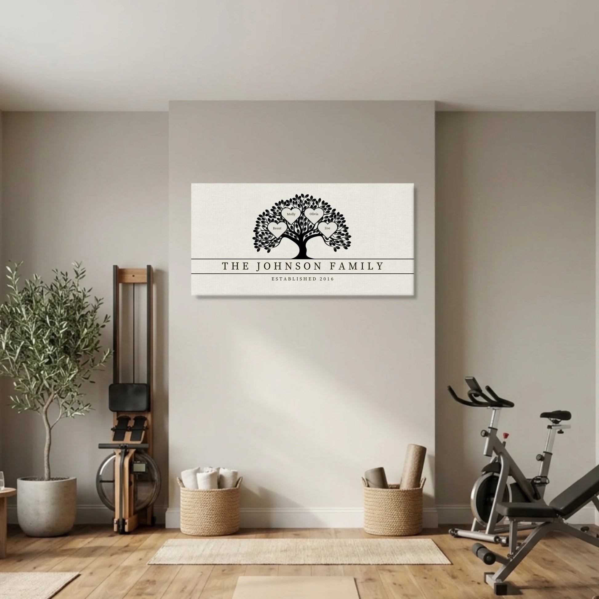 Gym Unframed Wide Format 2.1 Canvas Mockup