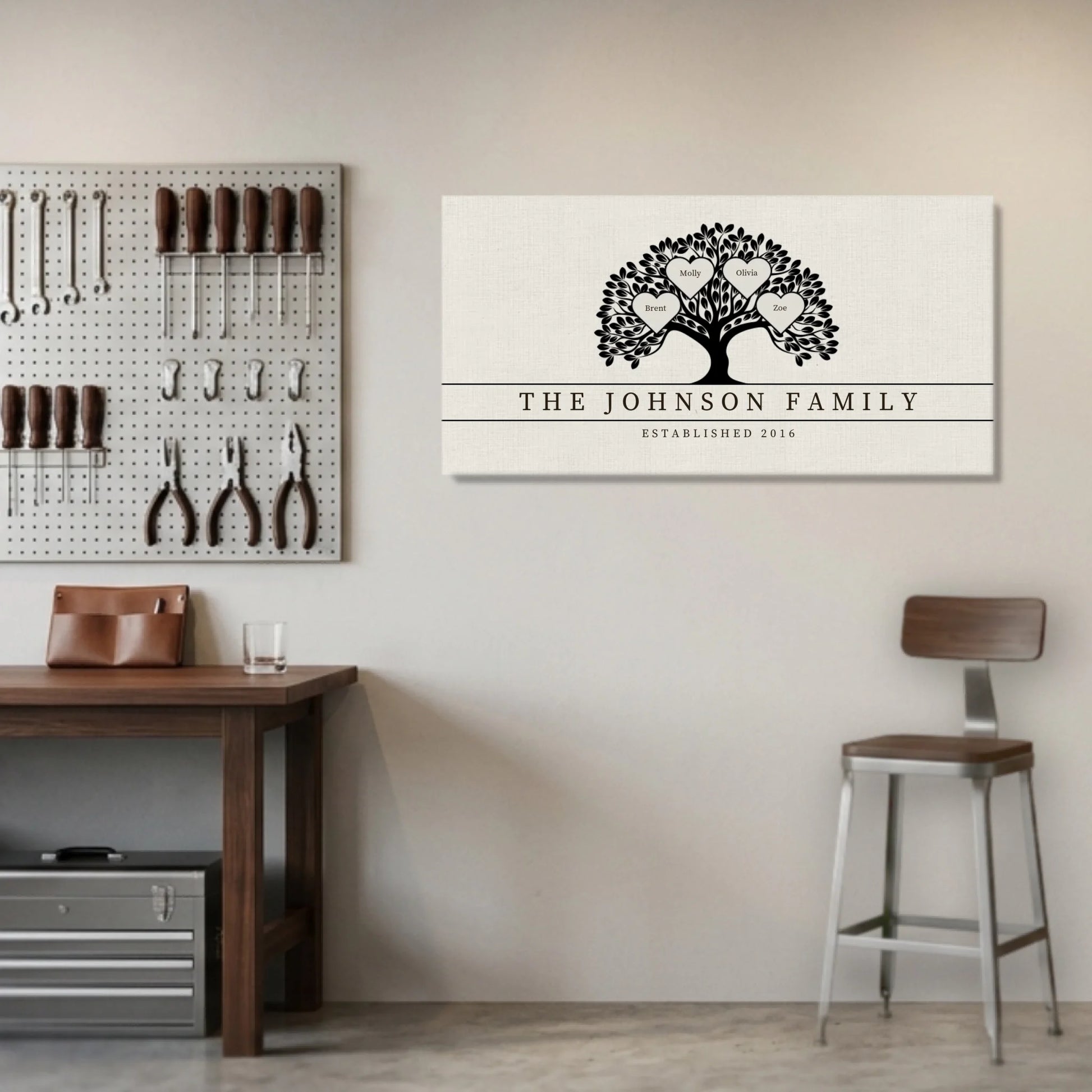 Garage Unframed Wide Format 2.1 Canvas Mockup