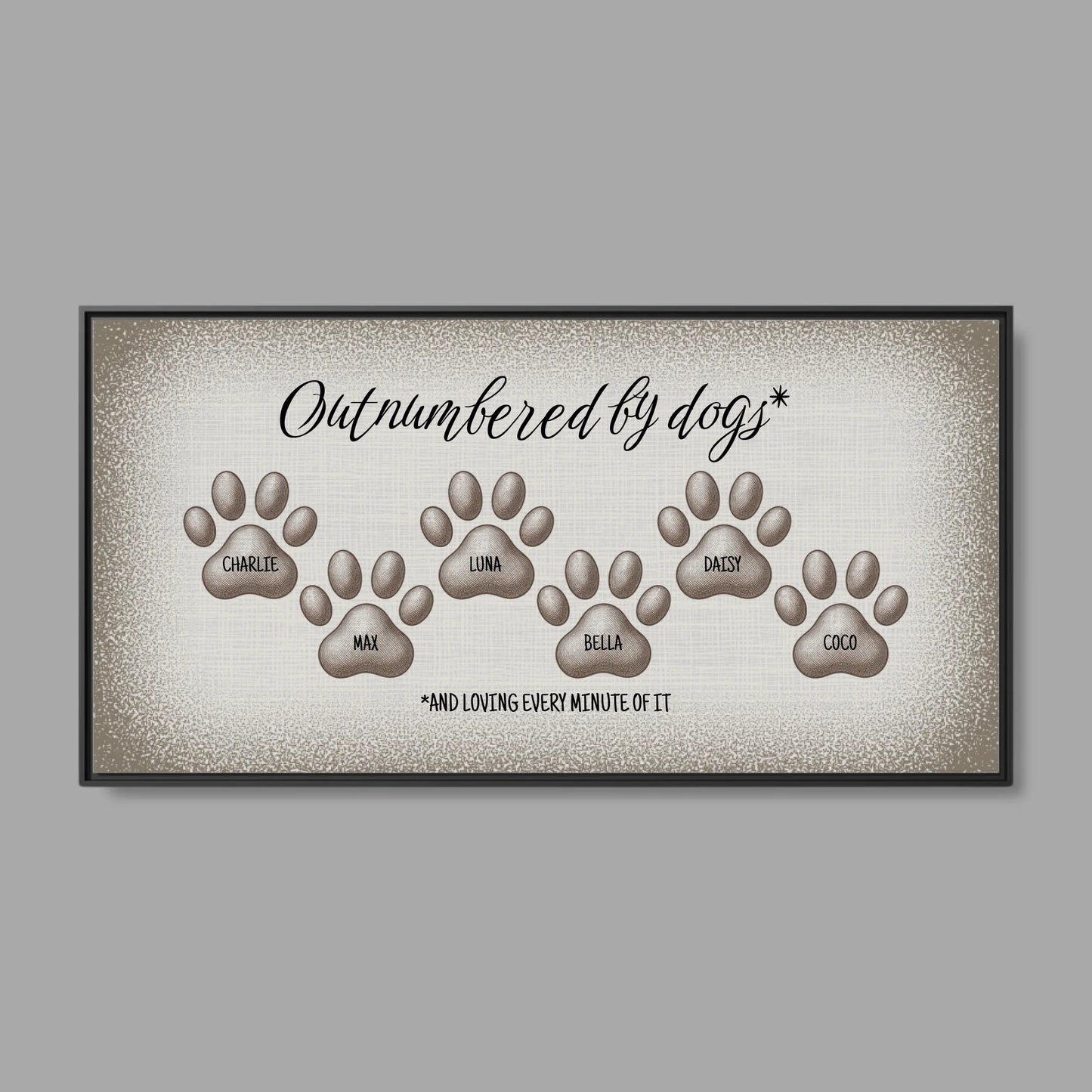 Black Frame Wide Format 2.1 Canvas for TIB