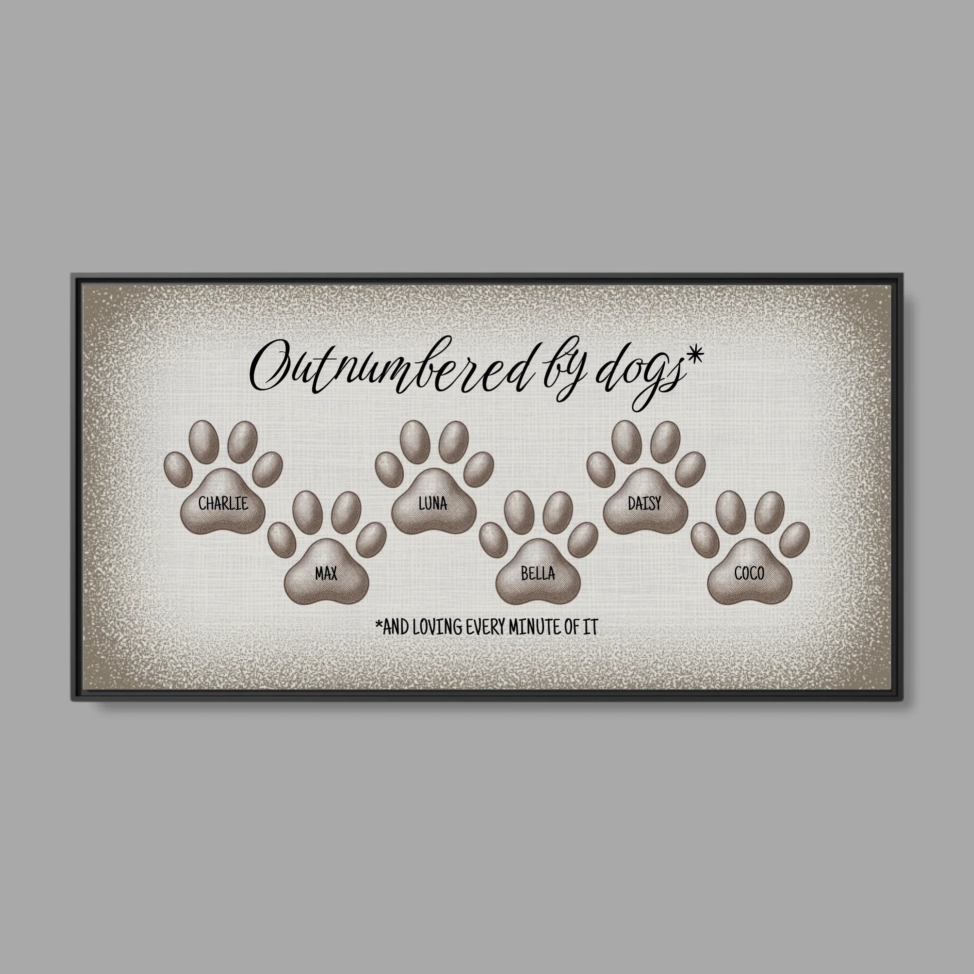 Black Frame Wide Format 2.1 Canvas for TIB