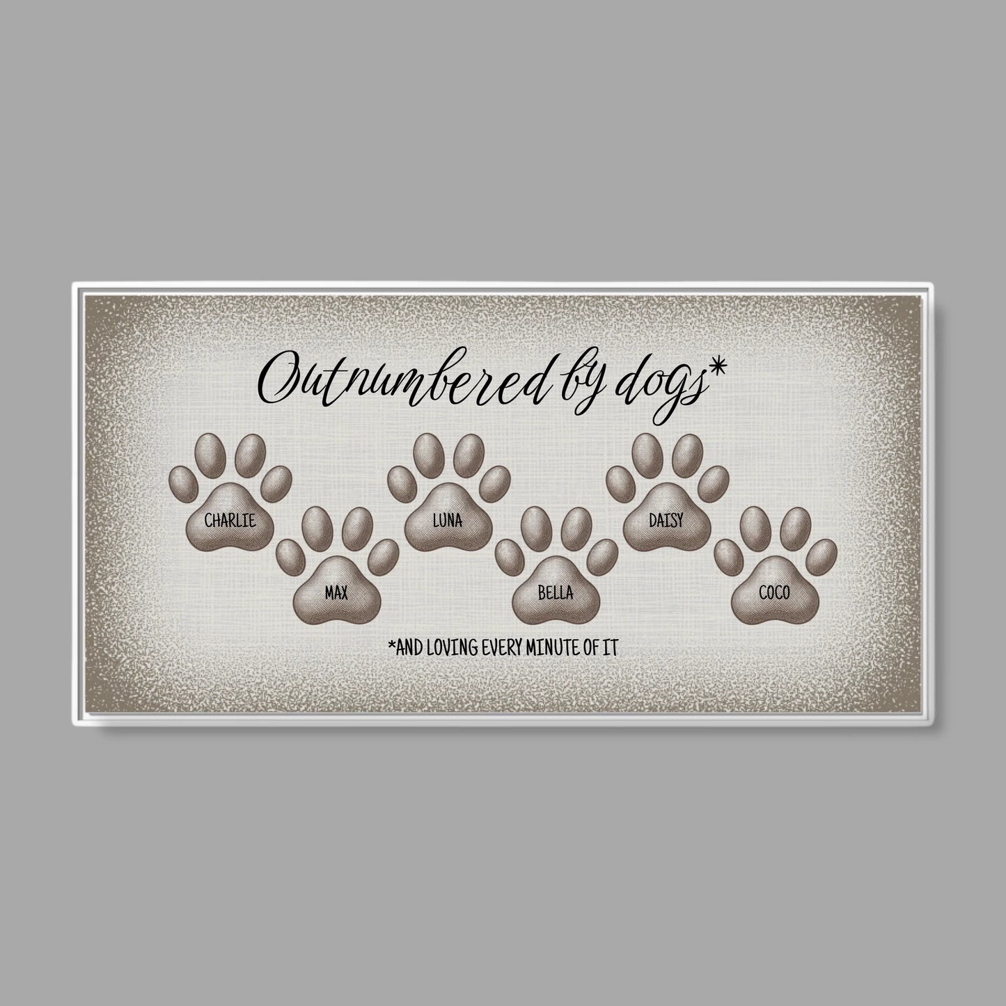 White Frame Wide Format 2.1 Canvas for TIB