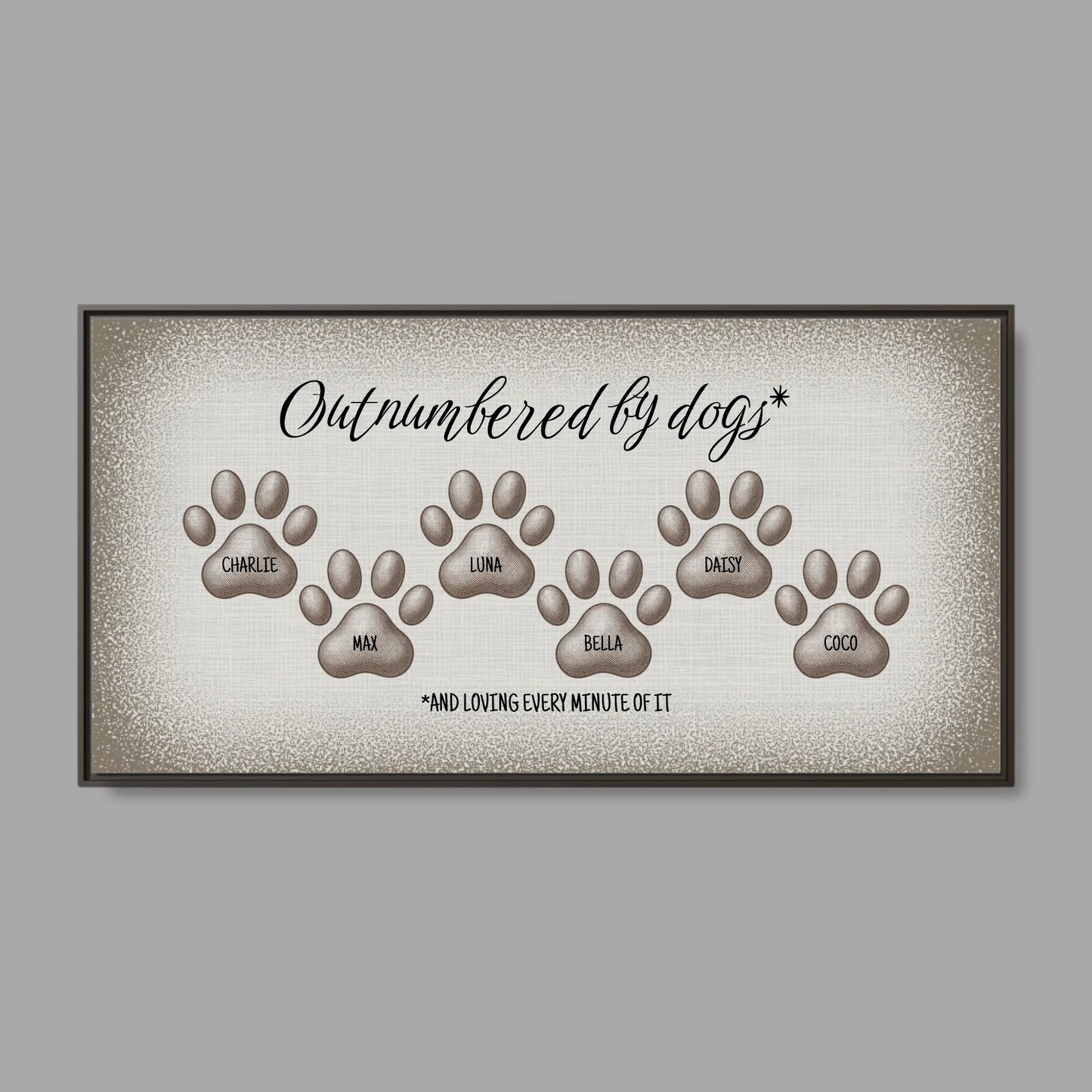 Espresso Frame Wide Format 2.1 Canvas for TIB