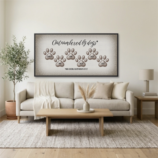 Living Room Black Framed Wide Format 2.1 Mockup