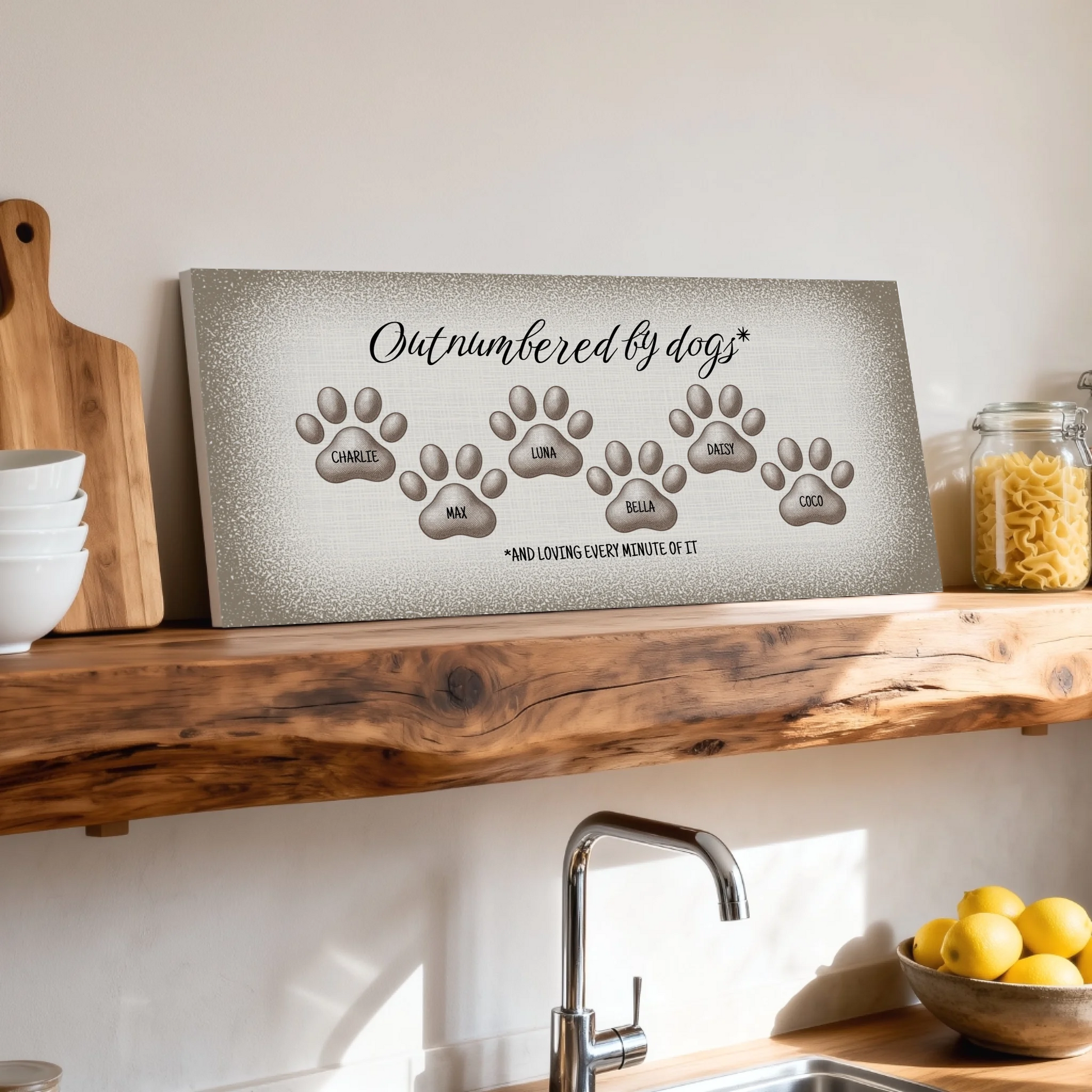 Shelf over kitchen sink unframed wide format 2.1