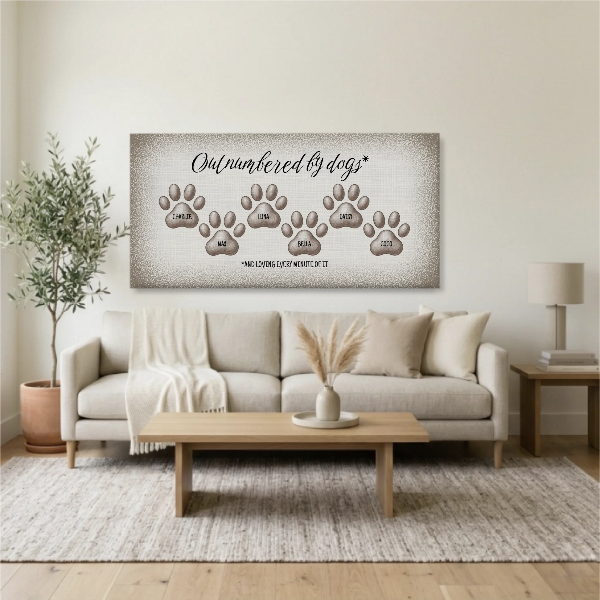 Living Room Unframed Wide Format 2.1 Mockup