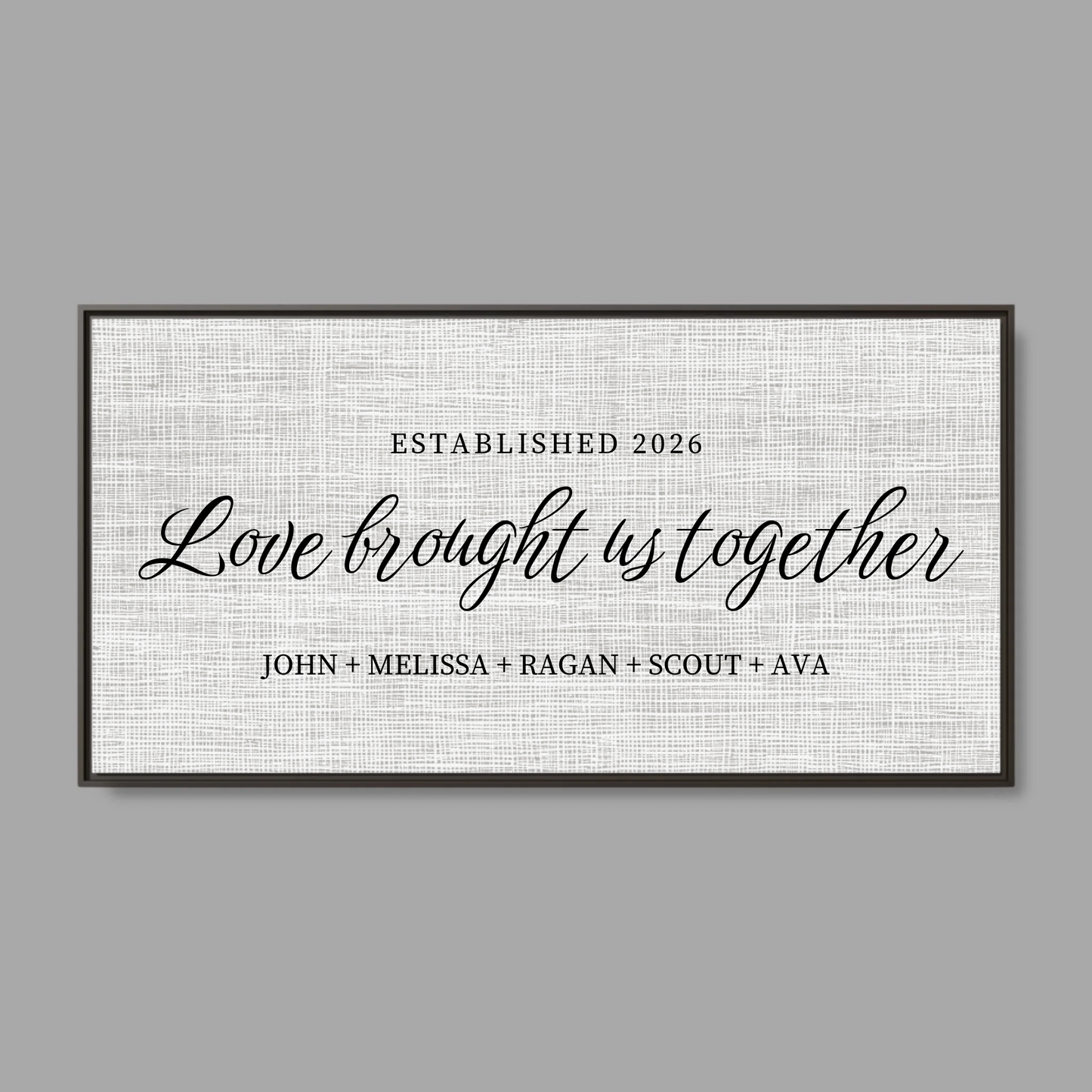 Espresso Frame Wide Format 2.1 Canvas for TIB