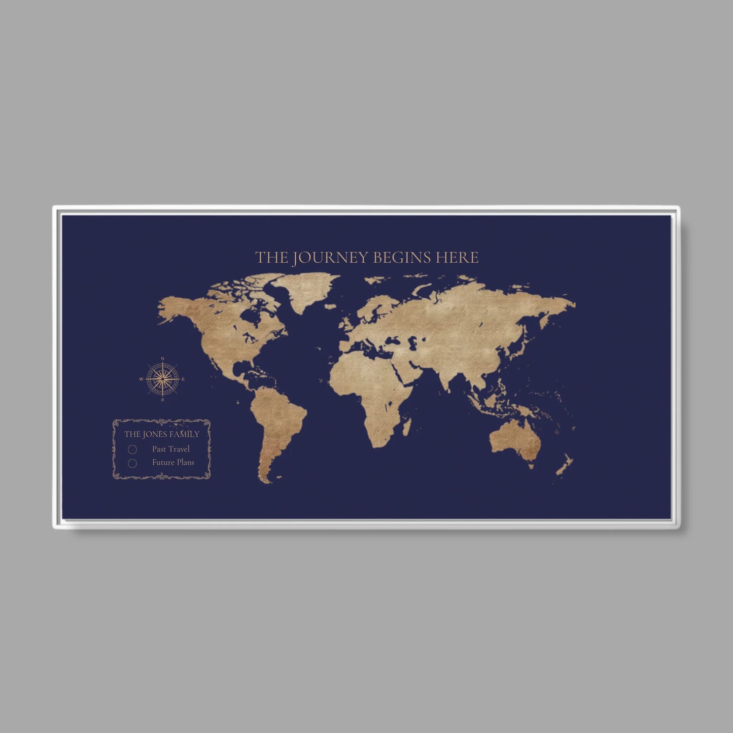White Frame Wide Format 2.1 Canvas for TIB