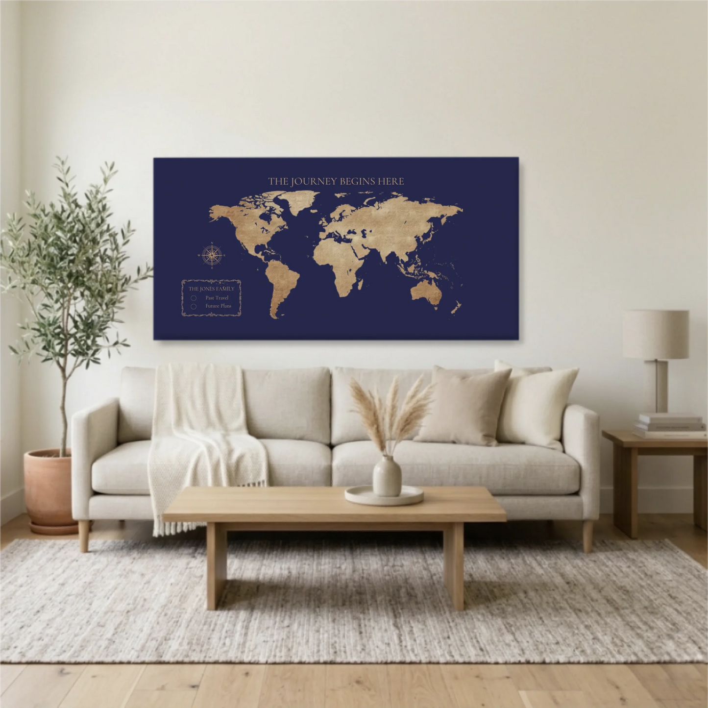 Living Room Unframed Wide Format 2.1 Mockup