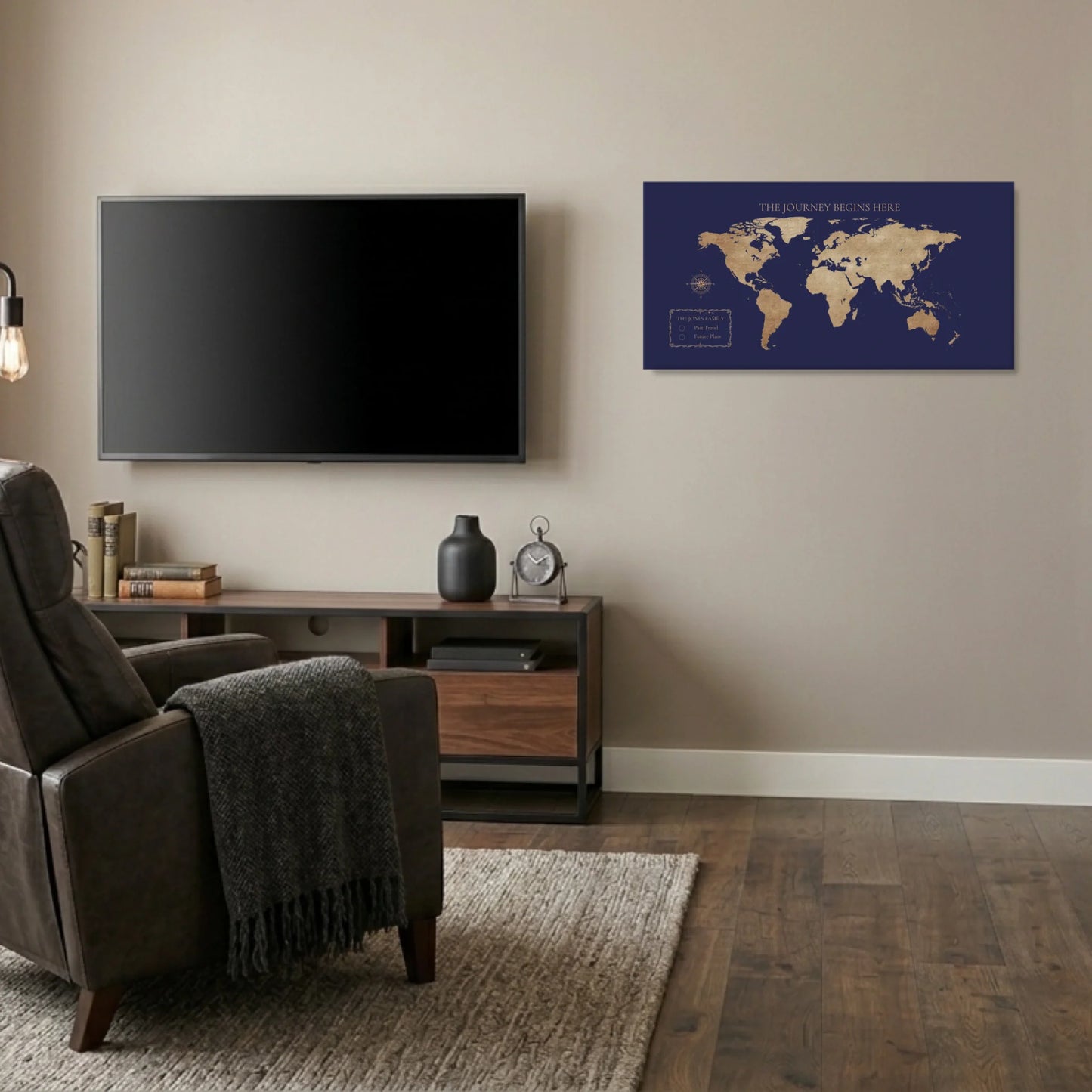 Man Cave Unframed Wide Format 2.1 Canvas Mockup