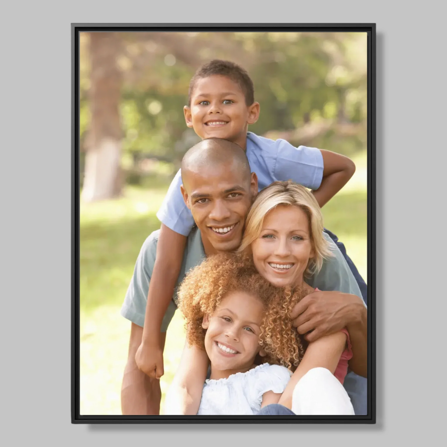 Black Framed Closeup 30x40 (3.4) Vertical Rectangular Canvas