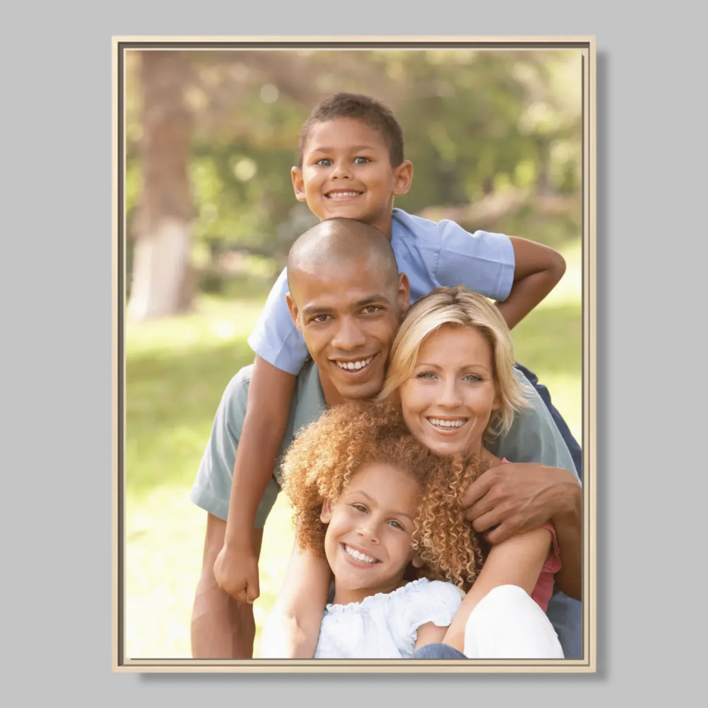 Natural Framed Closeup 30x40 (3.4) Vertical Rectangular Canvas