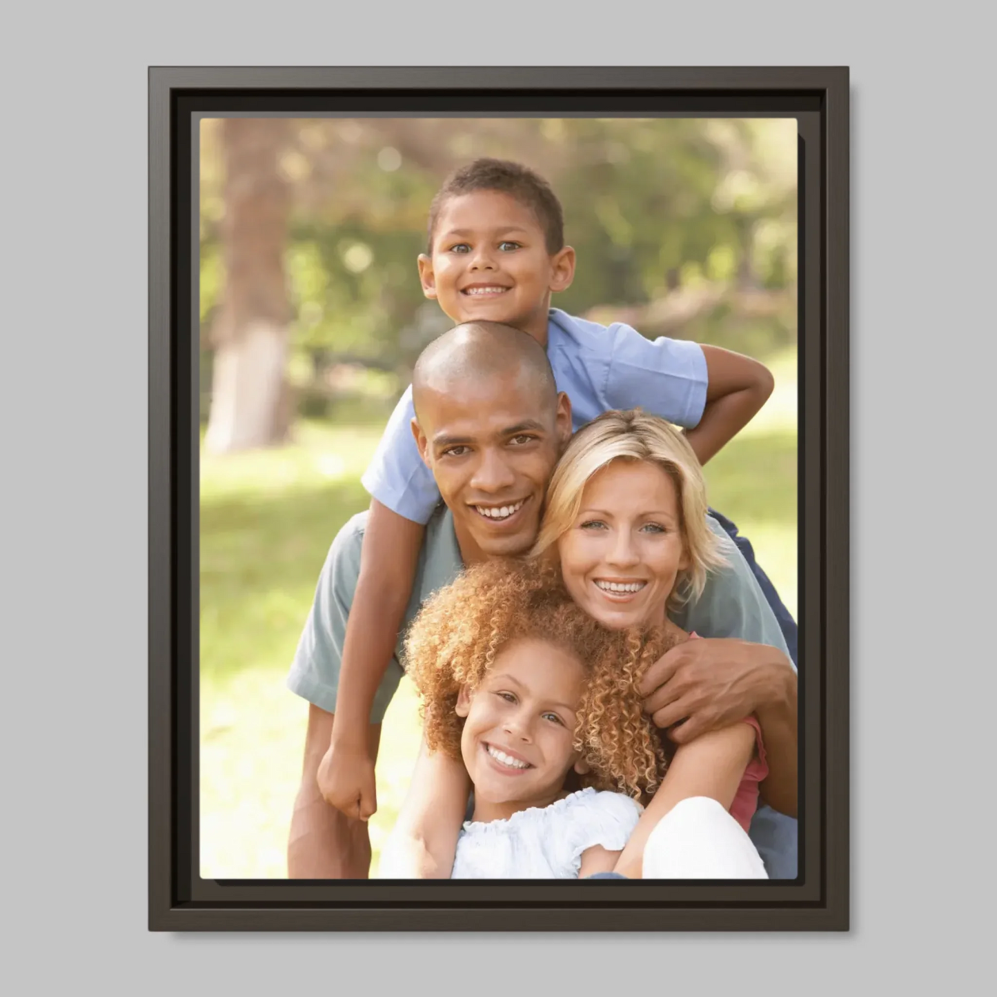 Espresso Framed Closeup 11x14 (11.14) Vertical Canvas Mockup