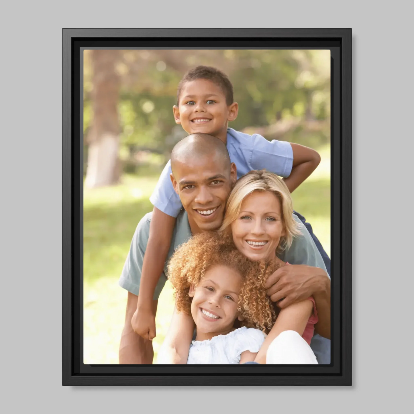 Black Framed Closeup 11x14 (11.14) Vertical Canvas Mockup