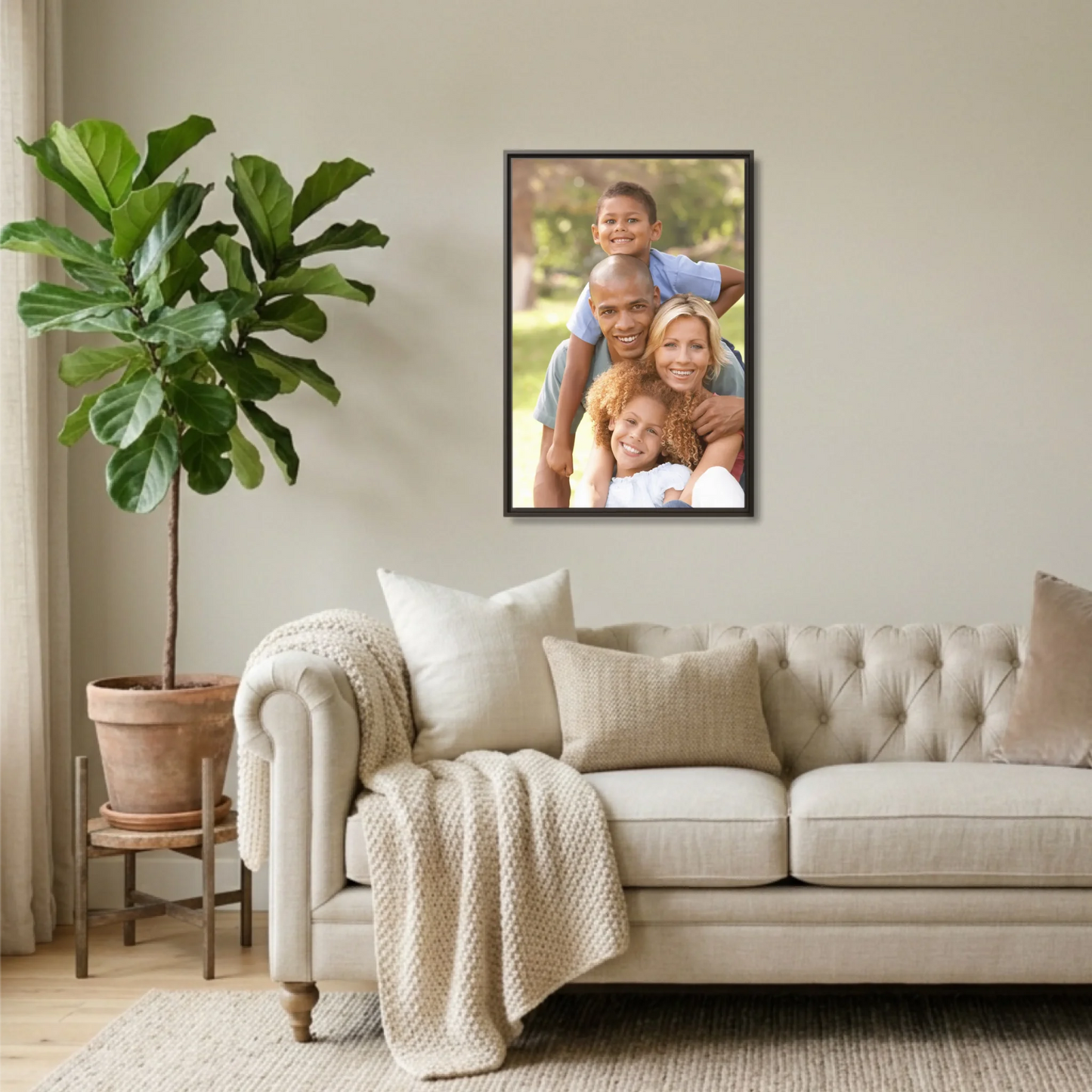 Espresso Framed 24x36 Vertical Canvas (2.3) Mockup For TIB