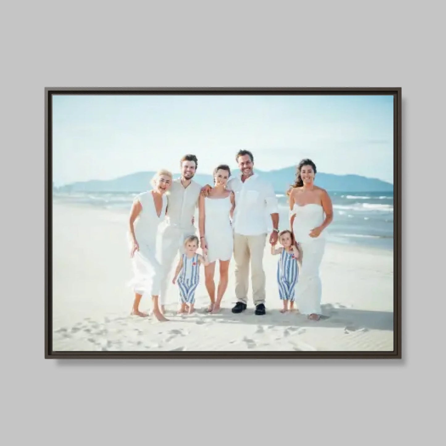 Espresso Framed Closeup 40x30 (4.3) Horizontal Rectangular Canvas